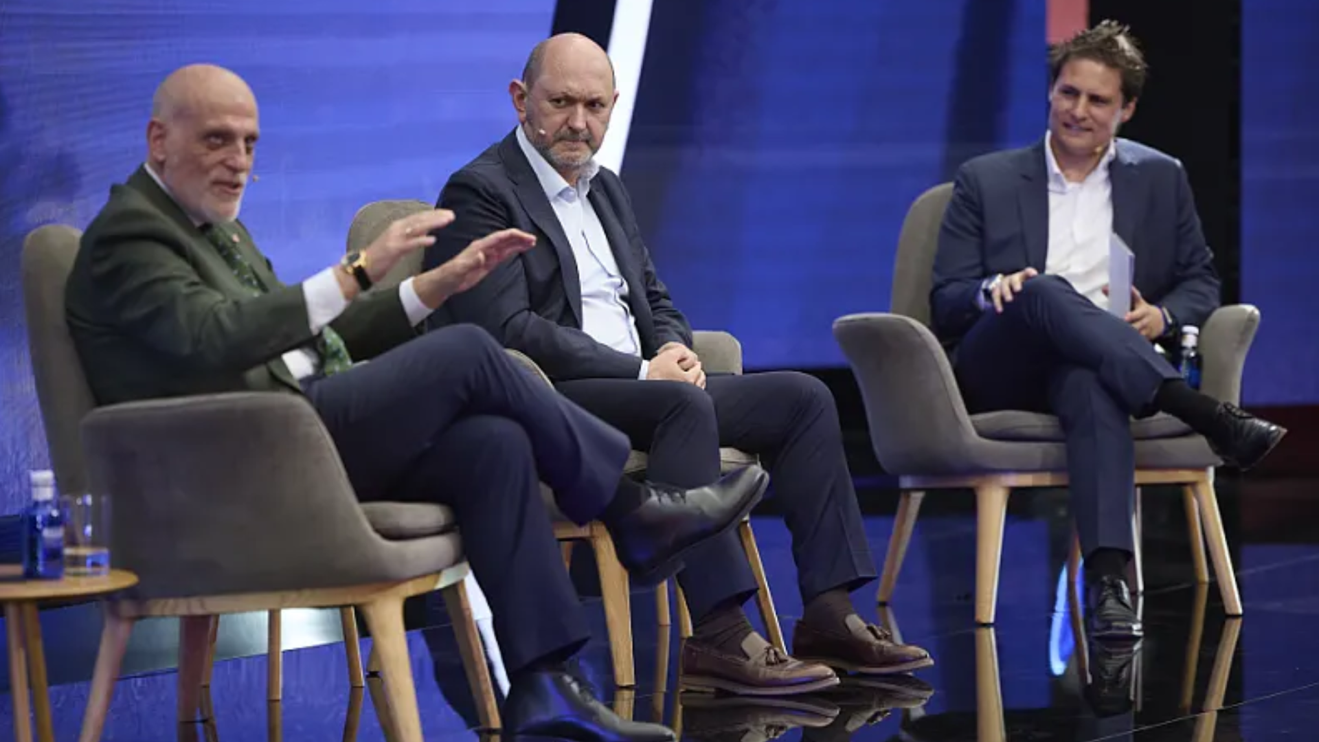 Rafael Louzán y Javier Tebas en 'The Forum'