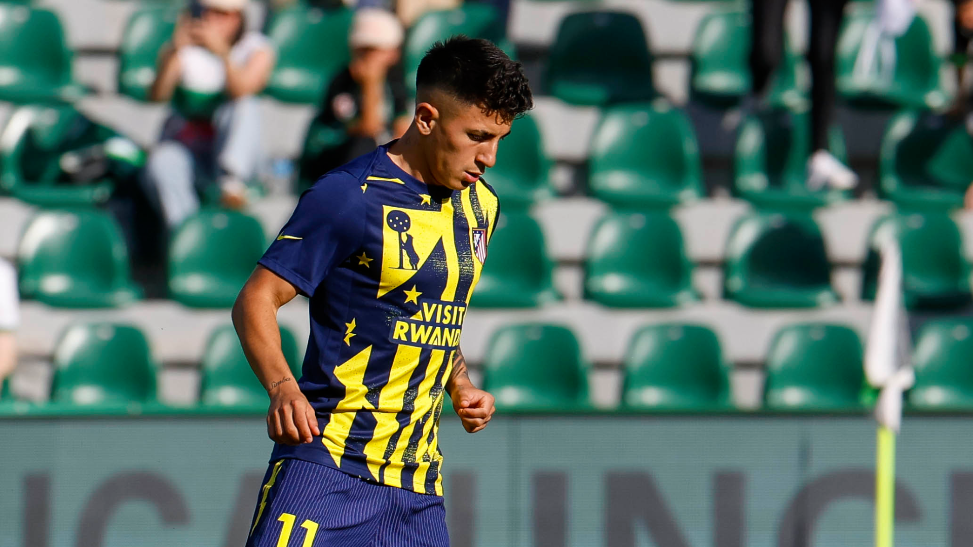 Thiago Almada, en la previa del Elche-Atlético