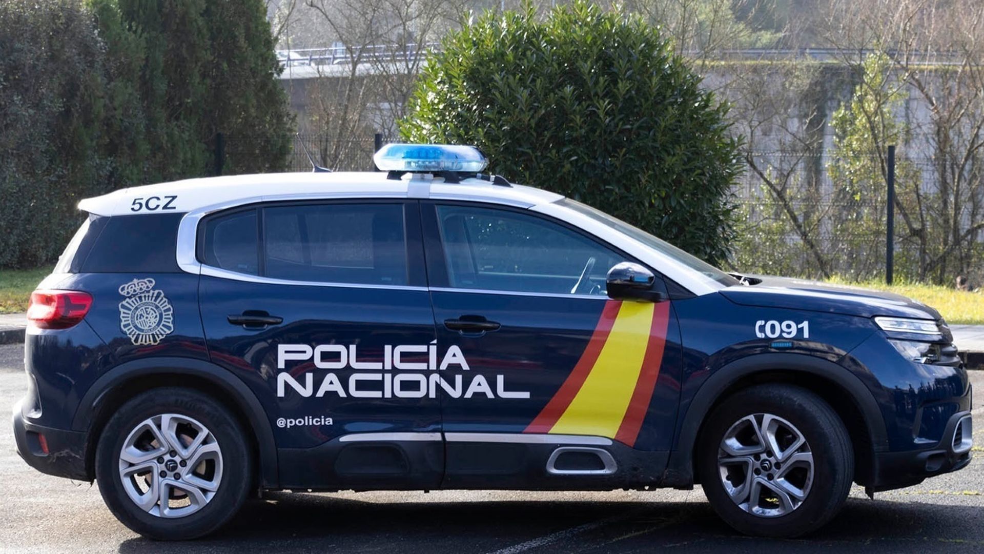 Un coche de la Policía Nacional