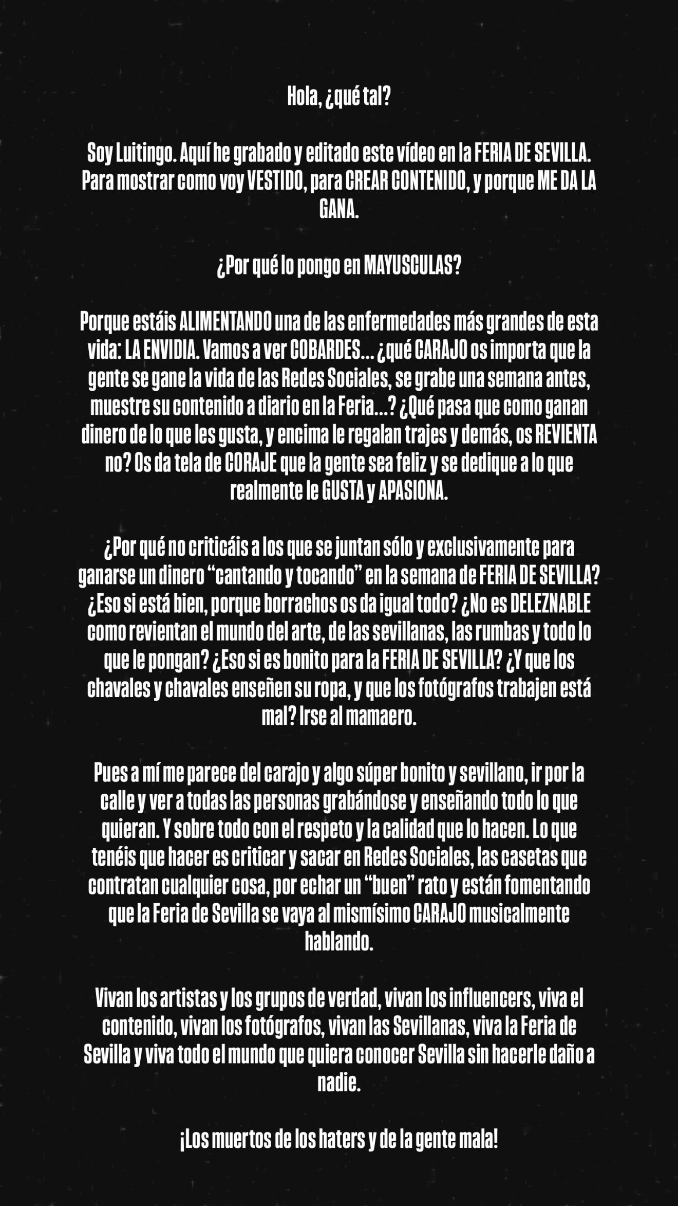 Comunicado de Luitingo