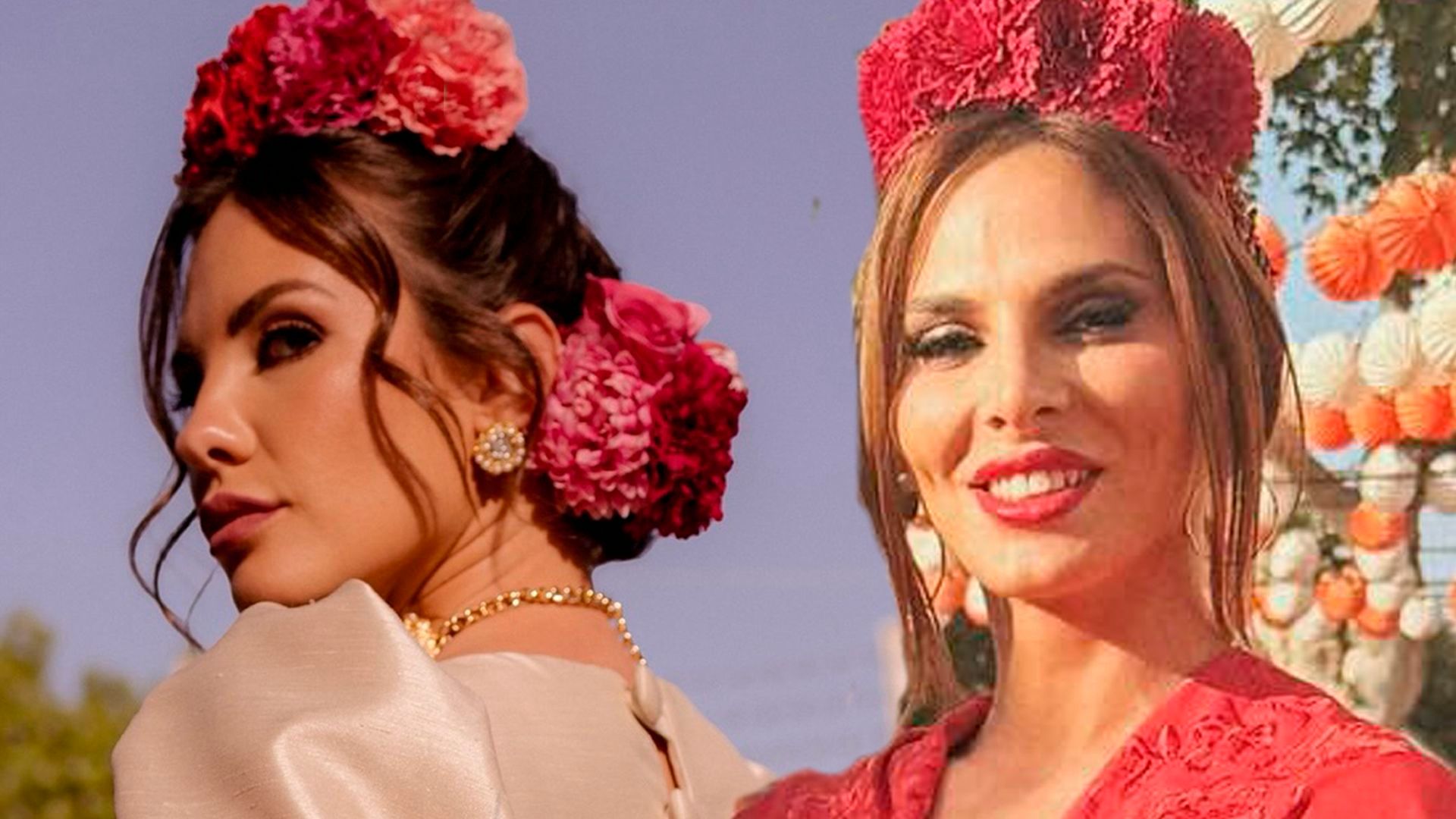 Duelo de volantes de las famosas de Telecinco en la Feria de Abril: de Irene Rosales a Jessica Bueno