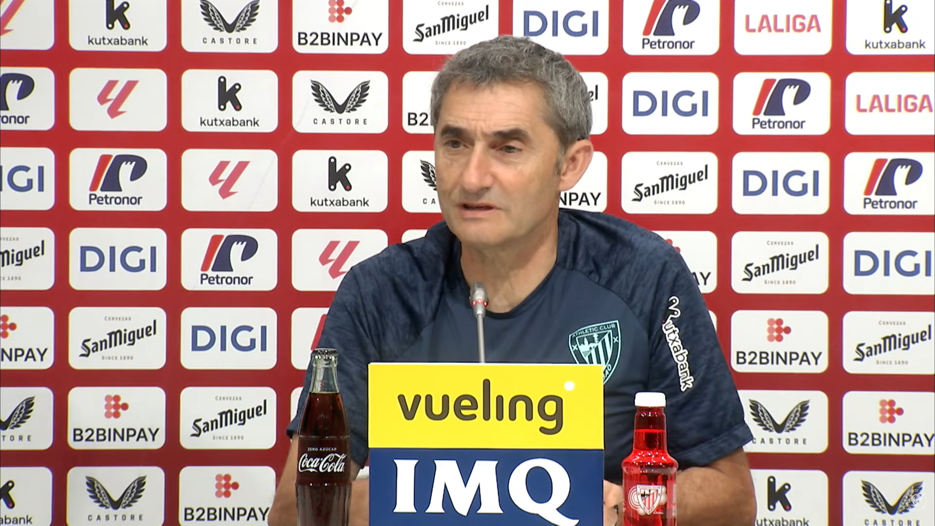 Ernesto Valverde, en sala de prensa
