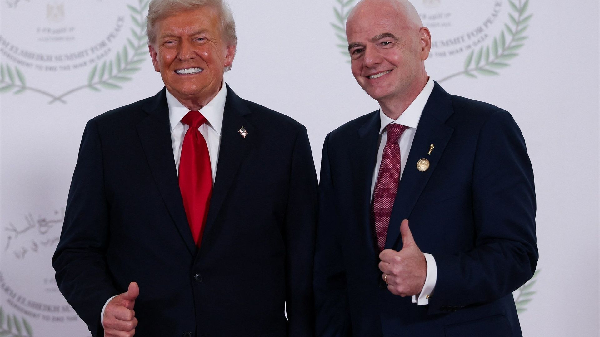 Donald Trump y Gianni Infantino