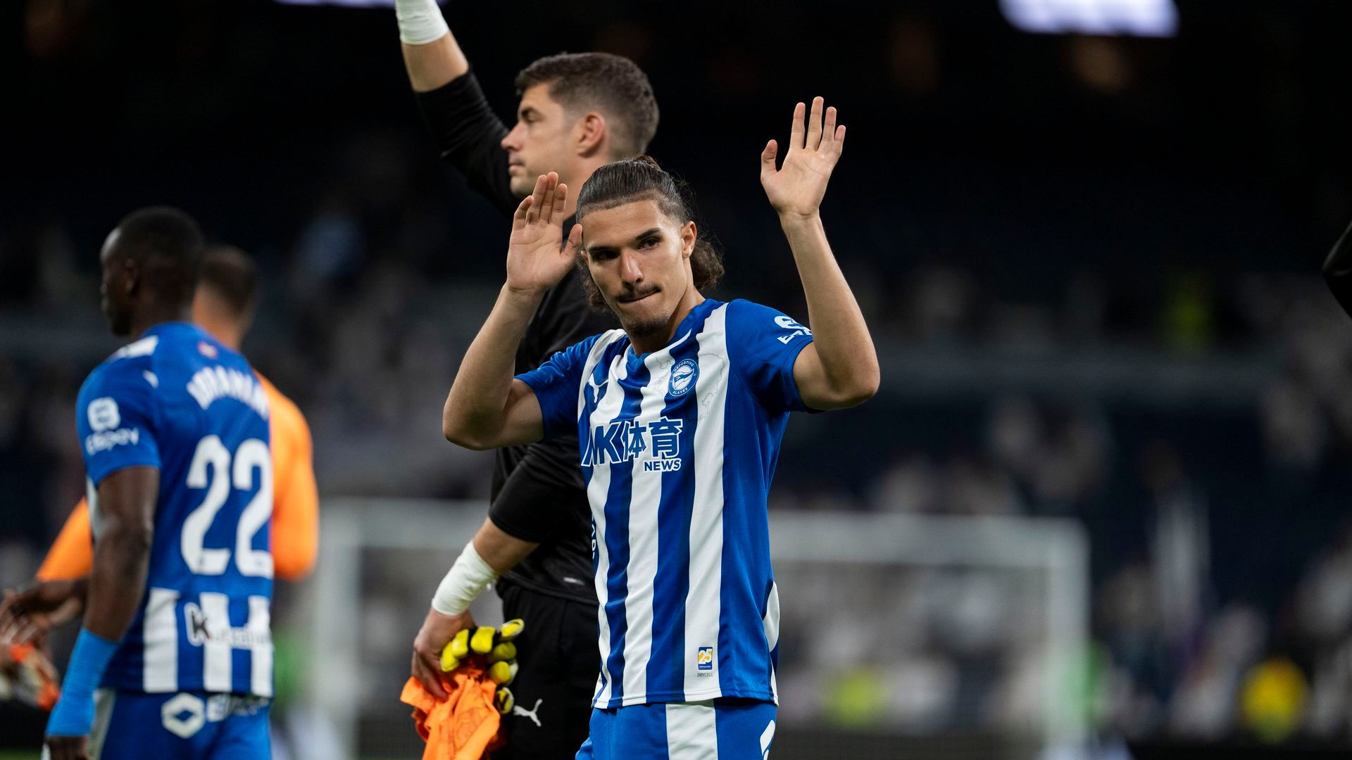 Jugadores babazorros en el Bernabéu