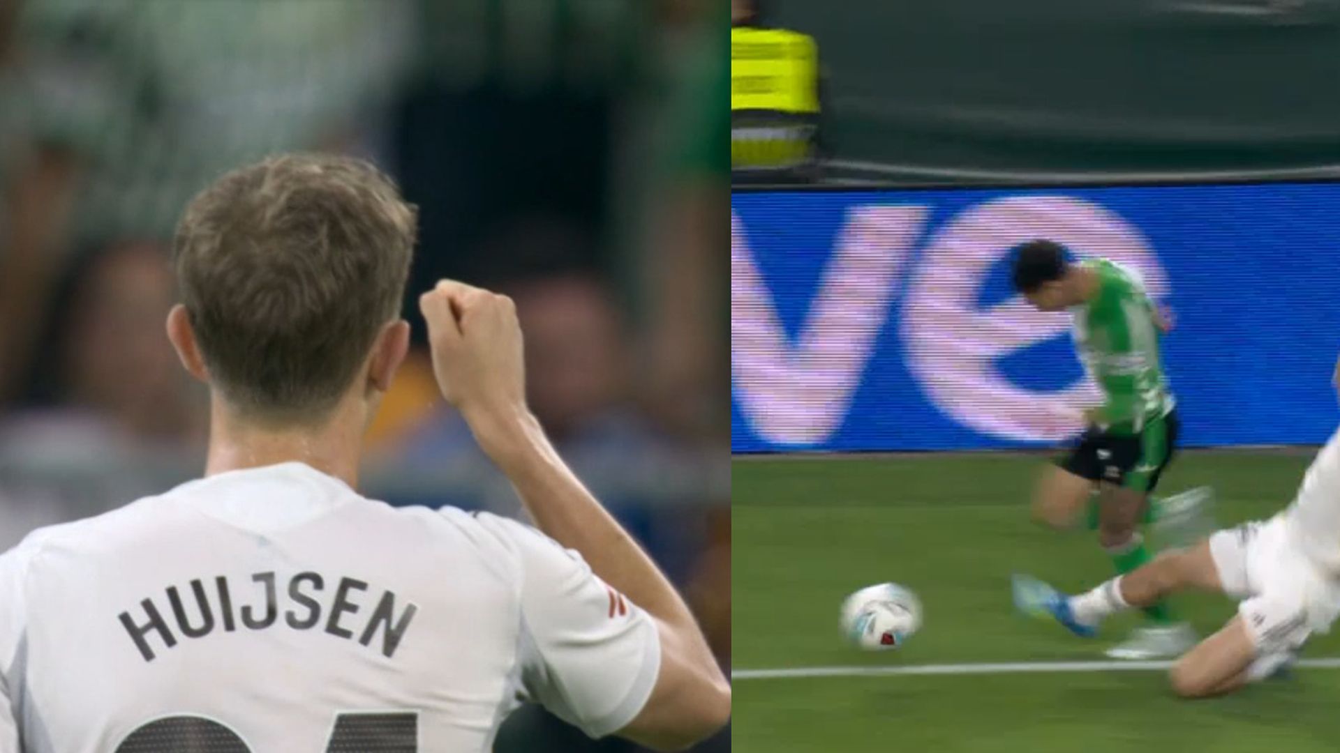 Los gestos de Huijsen a Antony