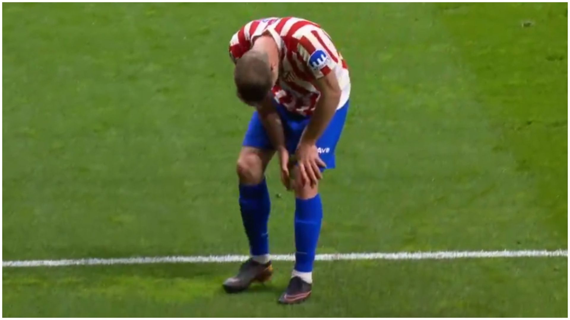 El susto de Alexander Sorloth tras marcar su doblete ante el Athletic