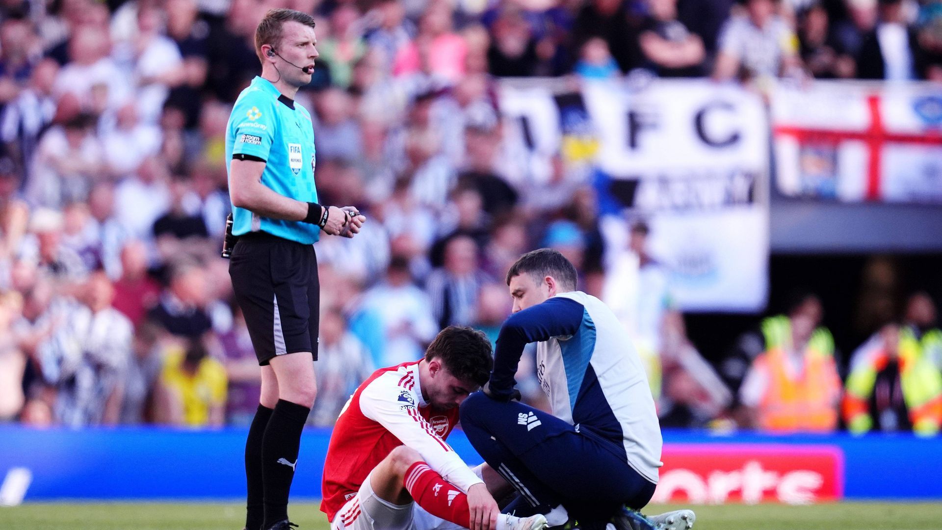 Havertz, lesionado ante el Newcastle.