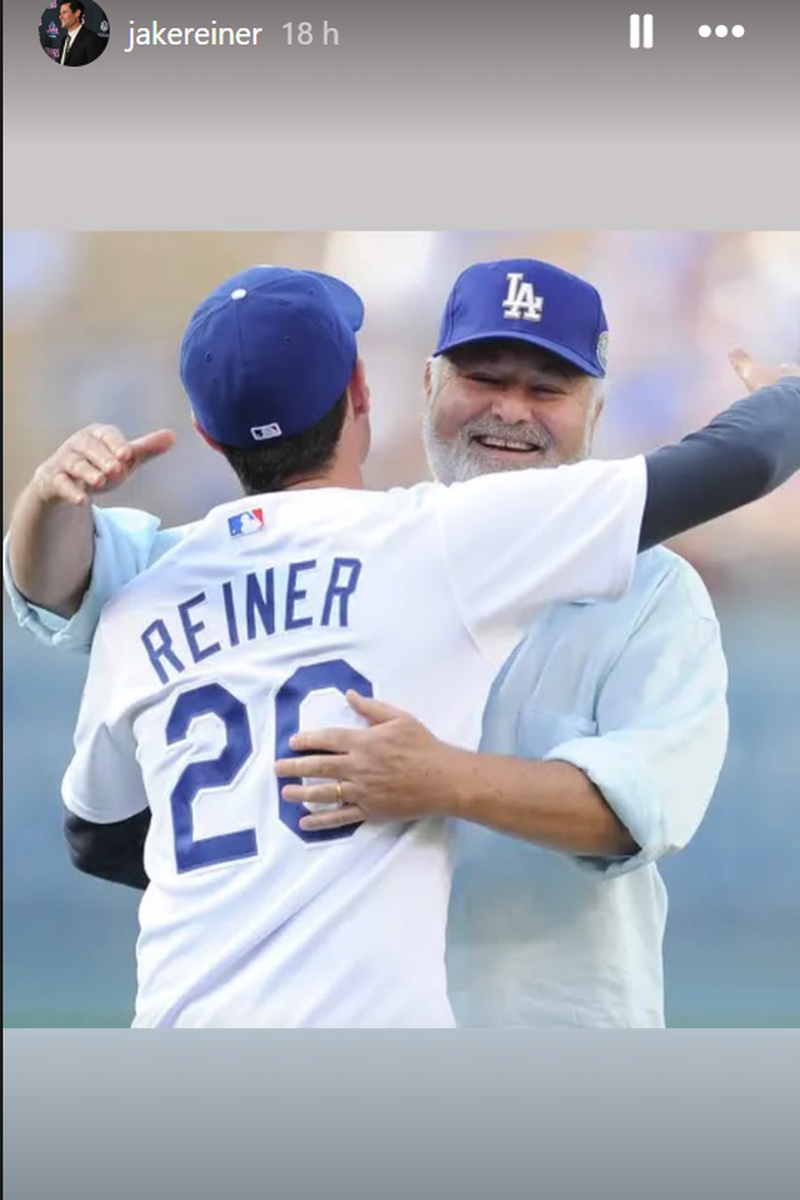 Jake y Rob Reiner, en una imagen de redes sociales