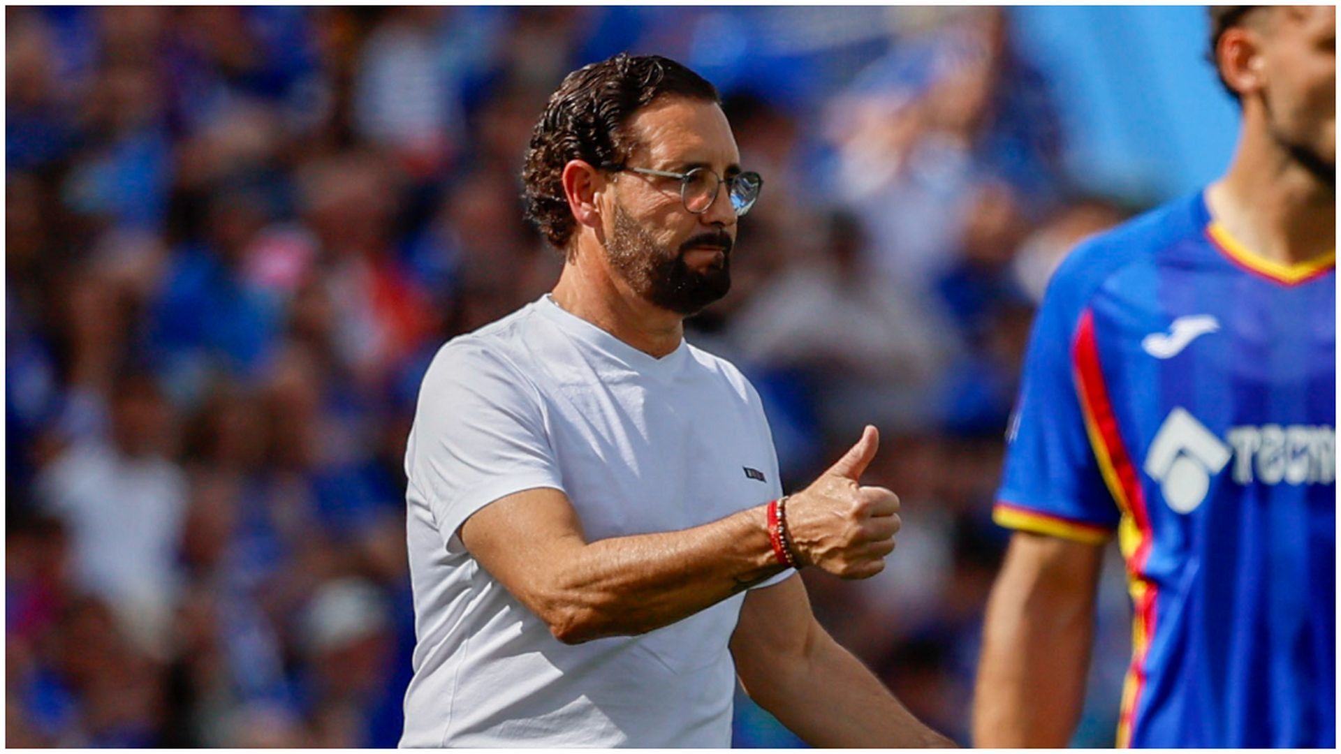 José Bordalás, durante el Getafe - Barça