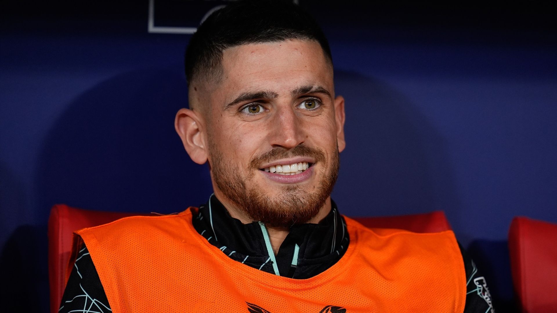 Oihan Sancet fue suplente ante el Atlético en el Metropolitano