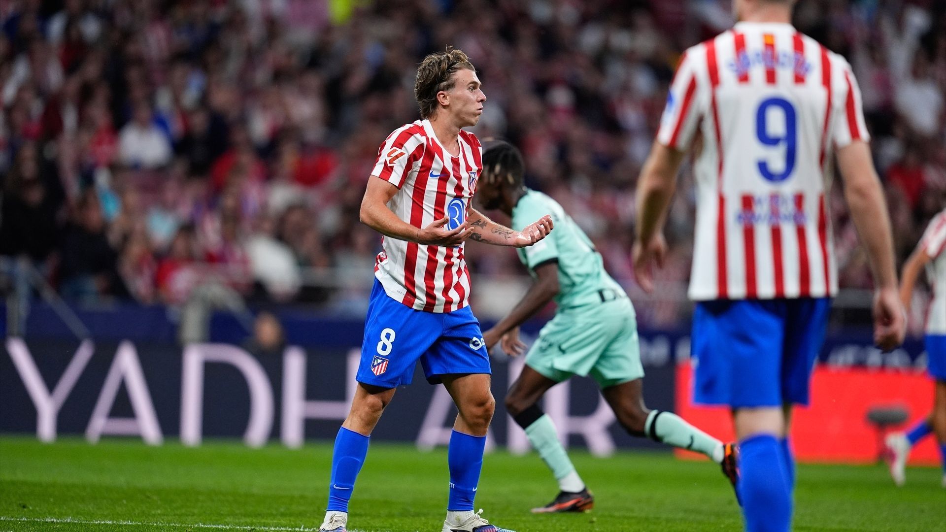 Pablo Barrios, en el Atlético-Athletic