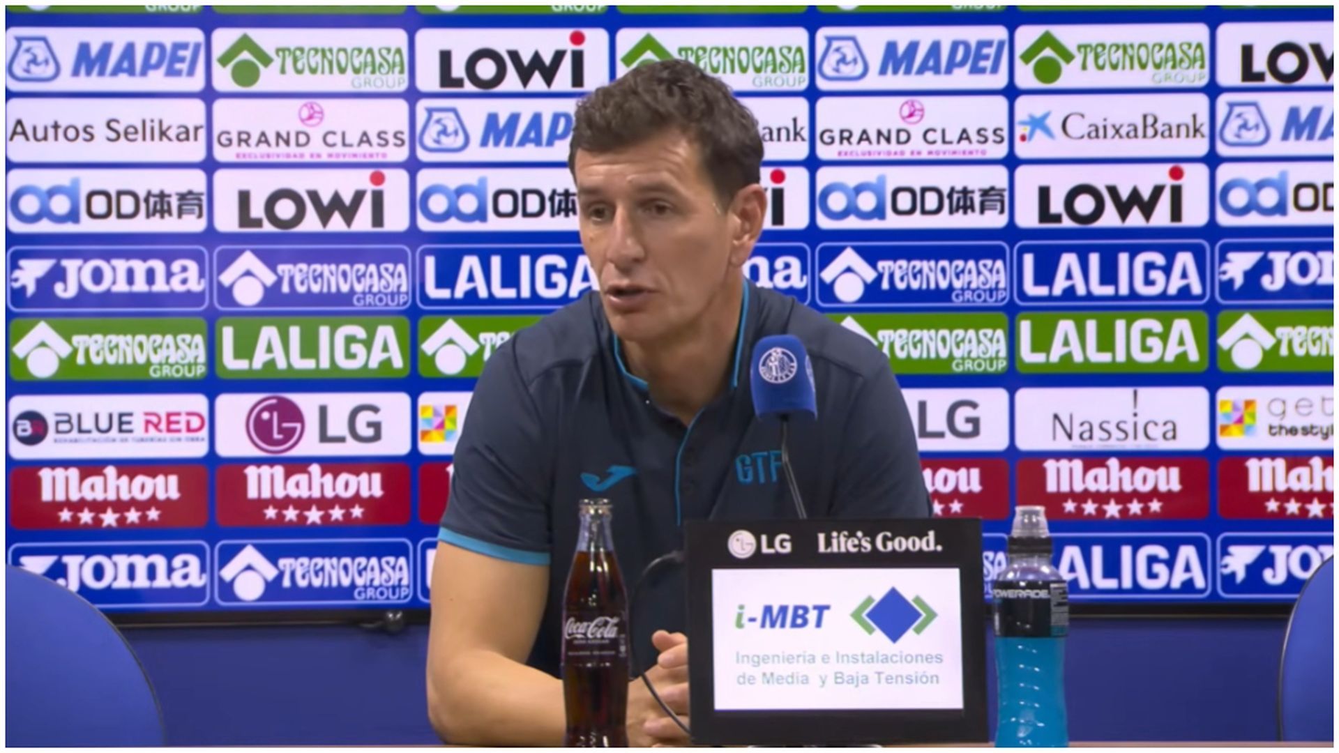 Patricio Moreno, segundo de Bordalás, en rueda de prensa