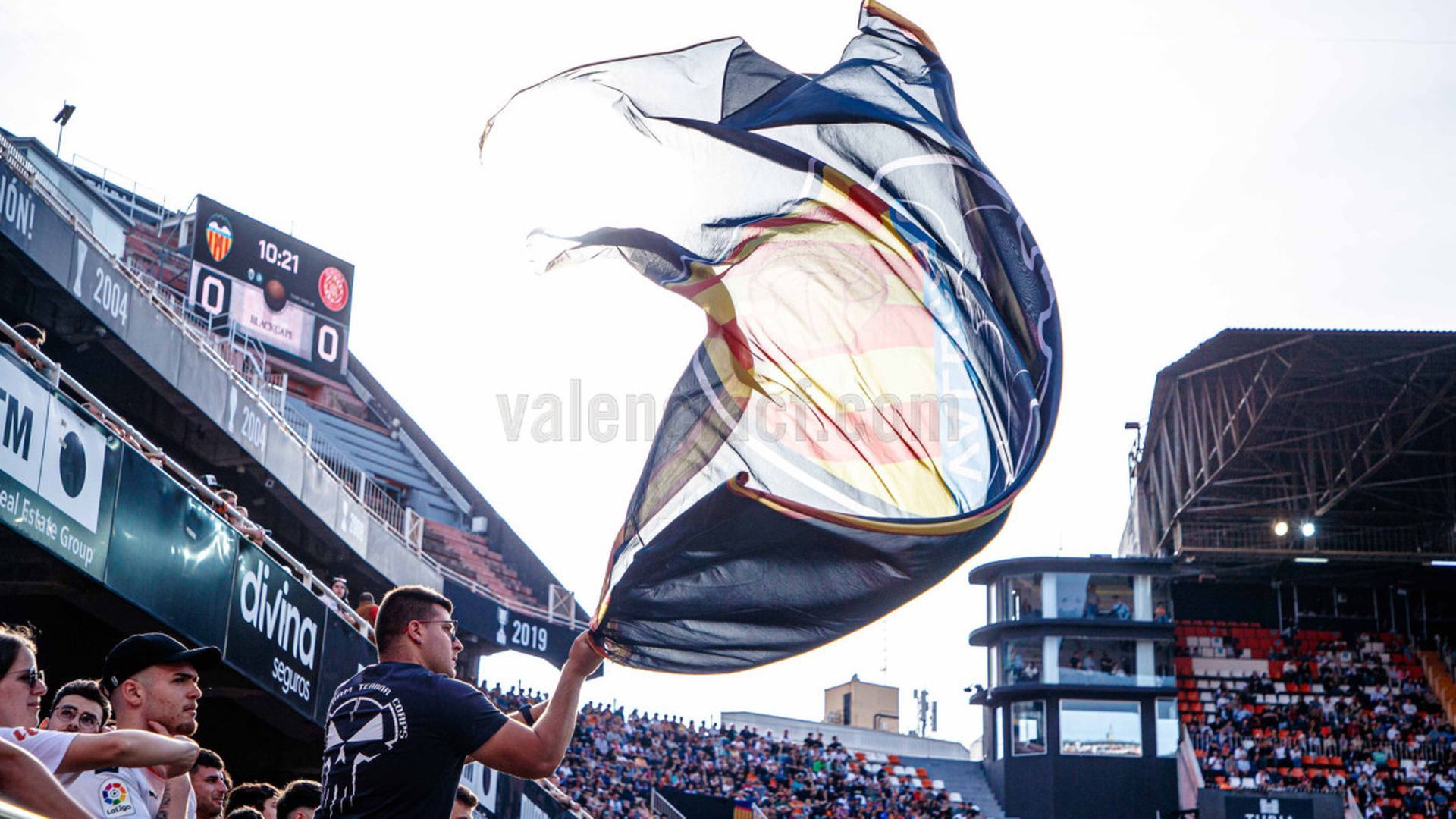 Aficionado del Valencia CF en Mestalla