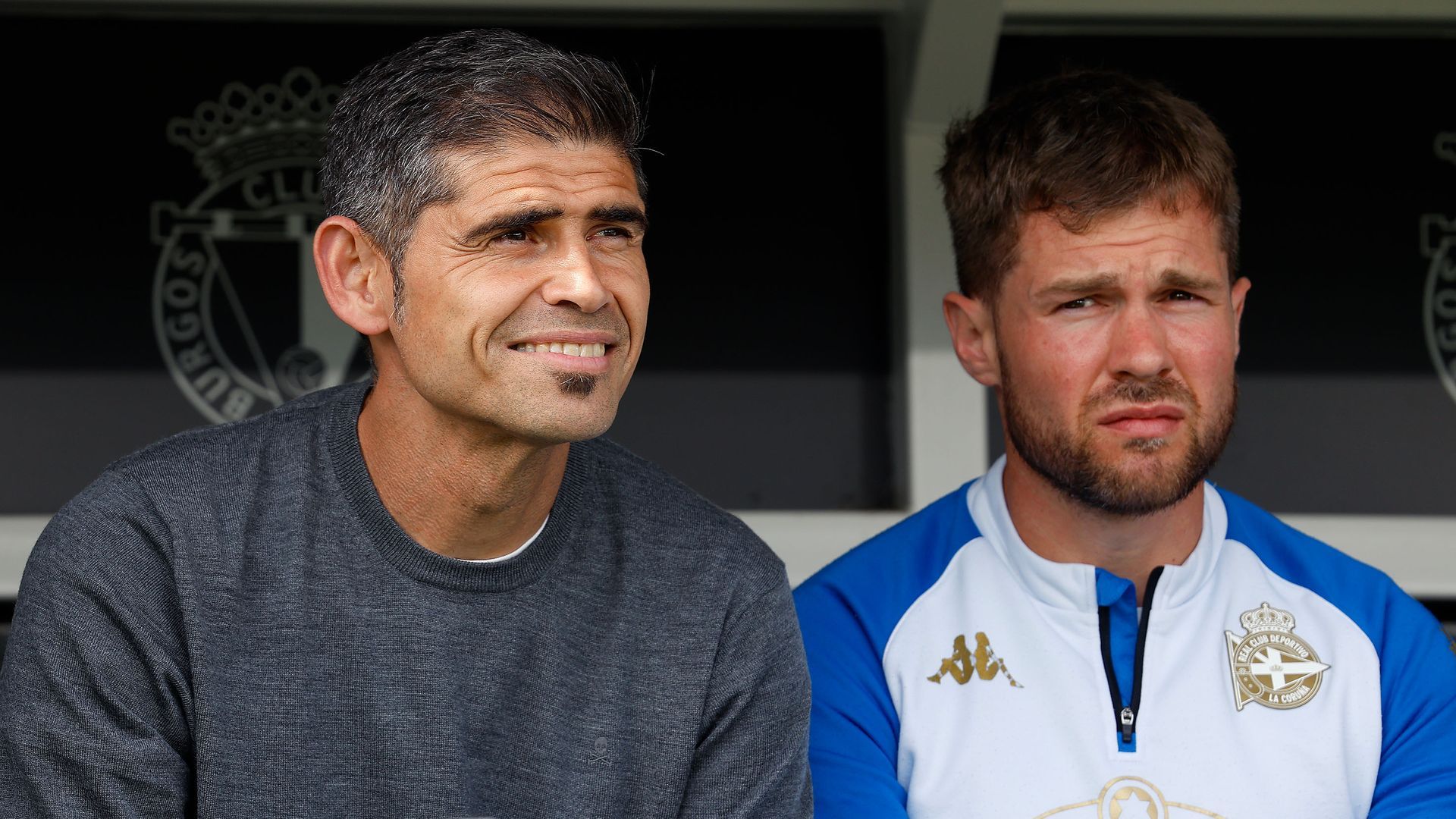 Antonio Hidalgo, durante el Burgos - Dépor.