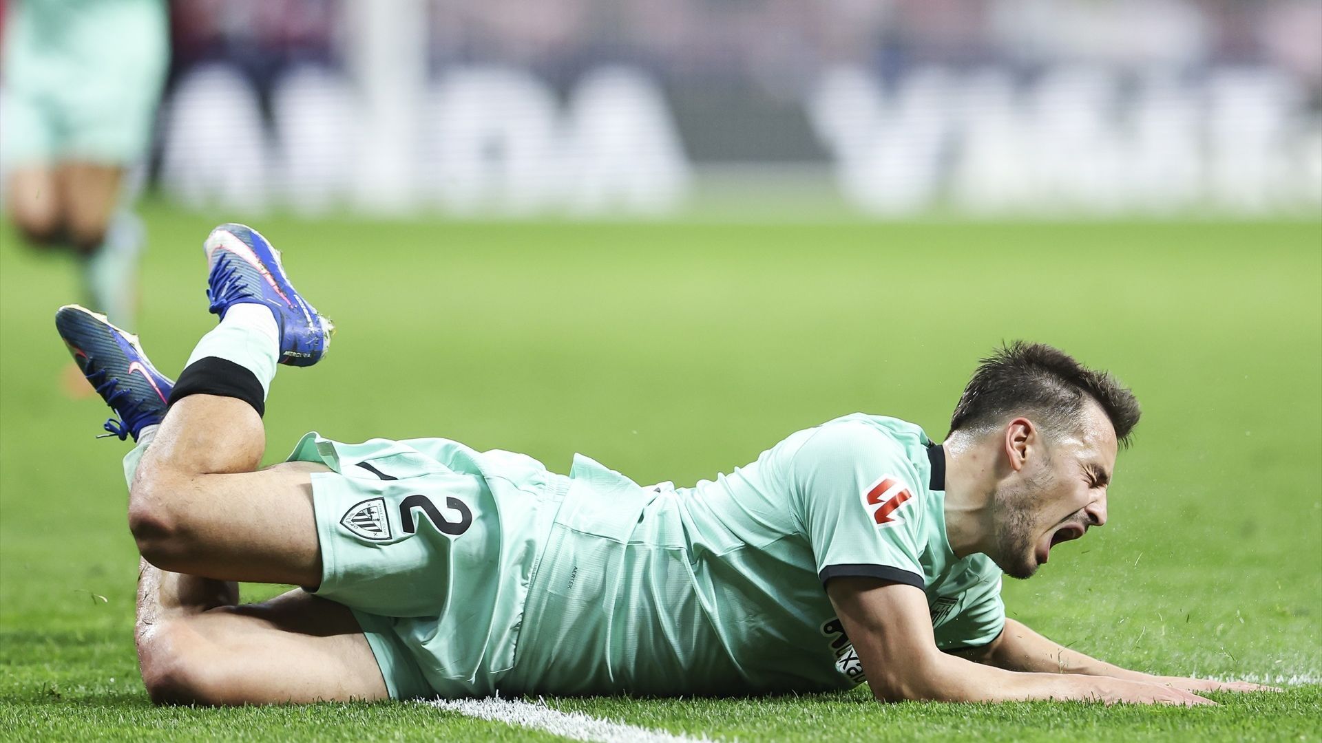 El dolor de Andoni Gorosabel ante el Atlético en el Metropolitano