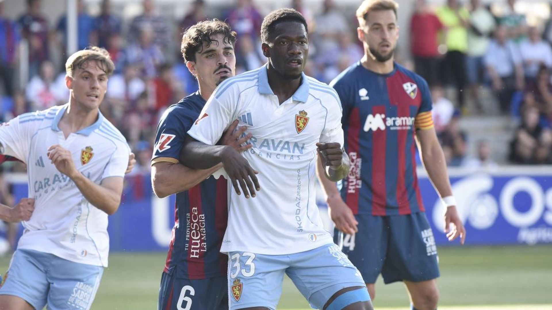 Jugada del Huesca-Real Zaragoza