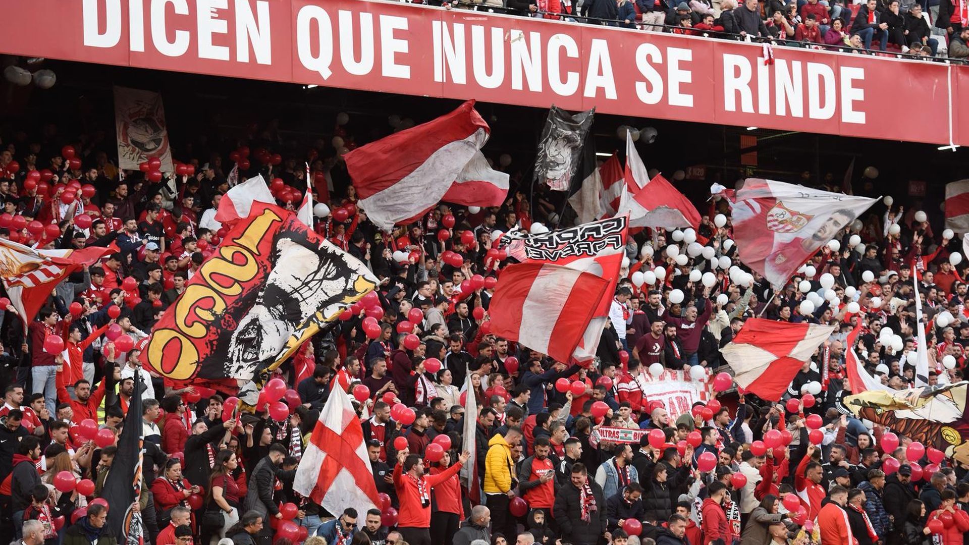La afición del Sánchez-Pizjuán, en el Sevilla-Alavés