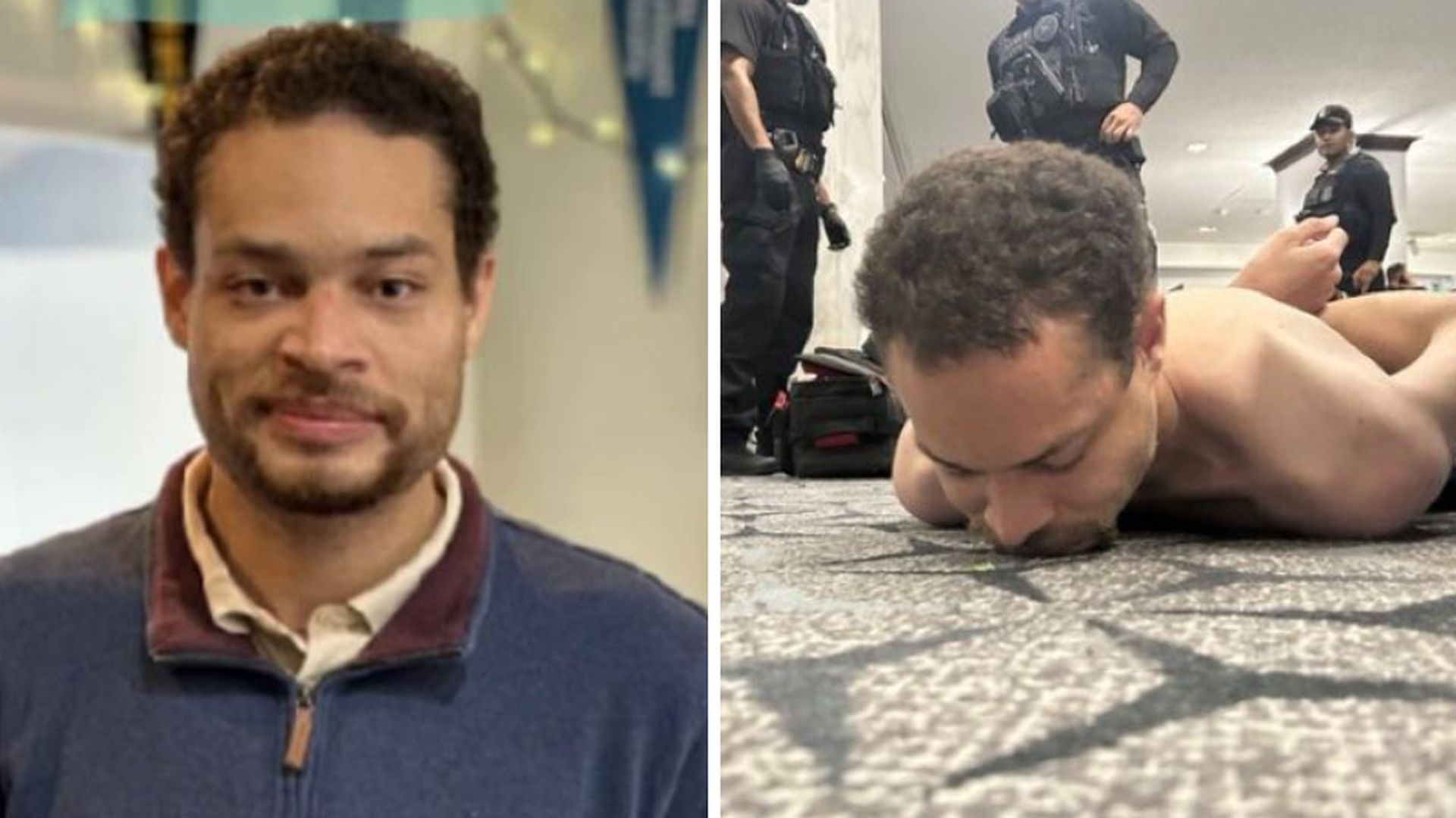 el sospechoso, identificado como el profesor californiano Cole Allen,