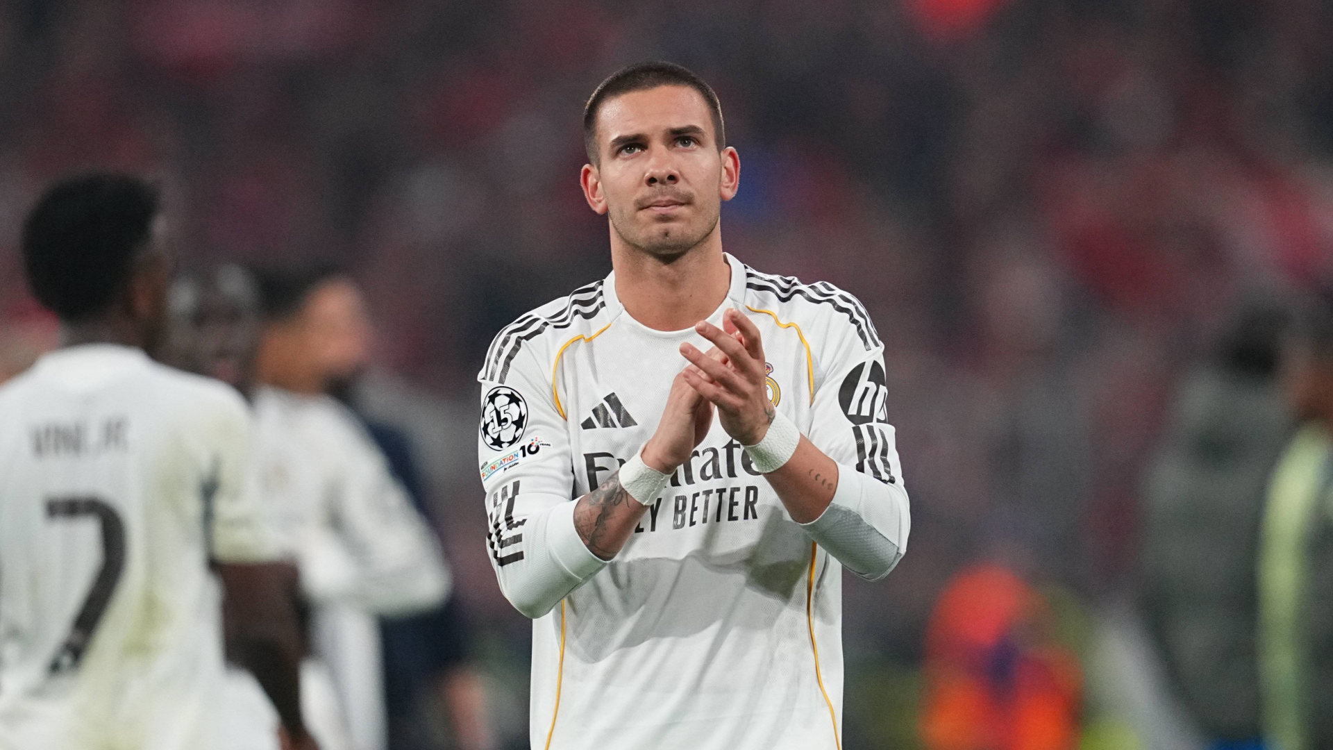 Franco Mastantuono, en un partido del Real Madrid