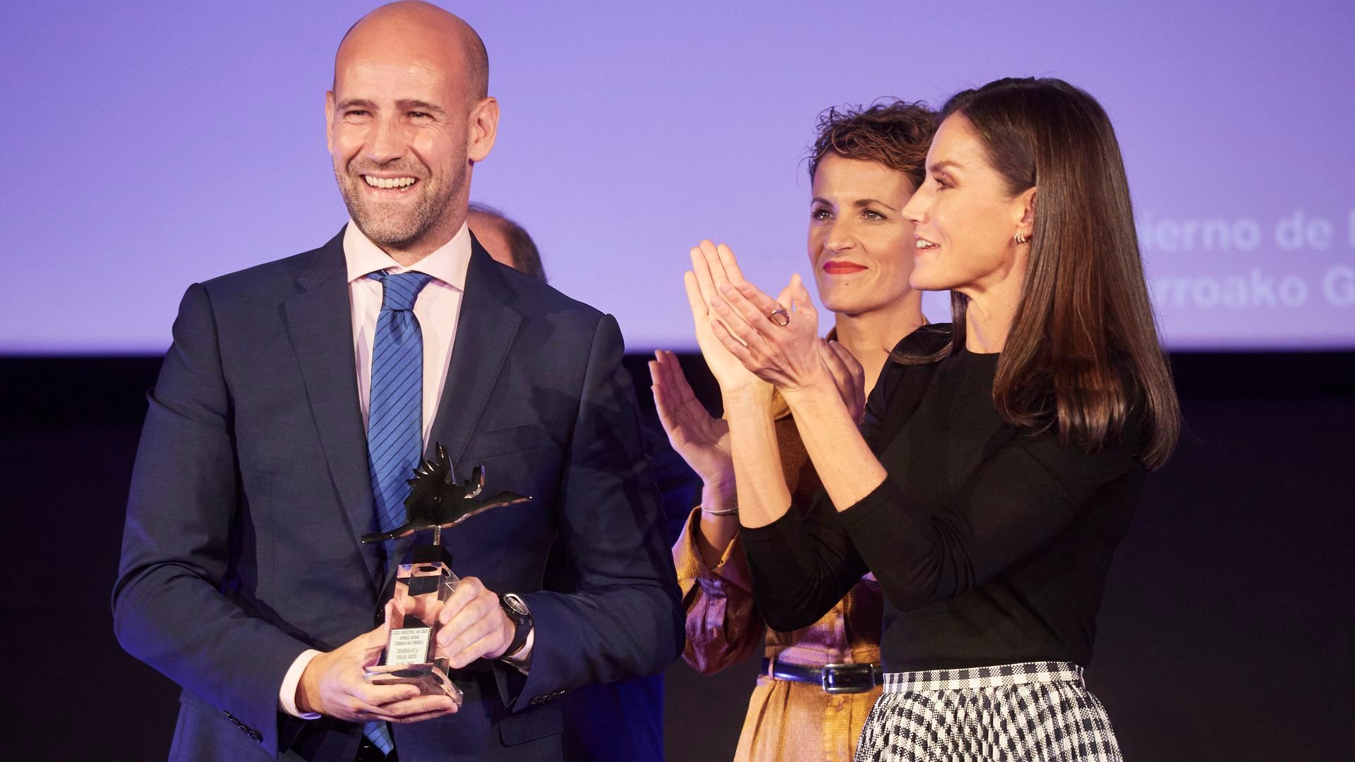 Gonzalo Miró y la reina Letizia