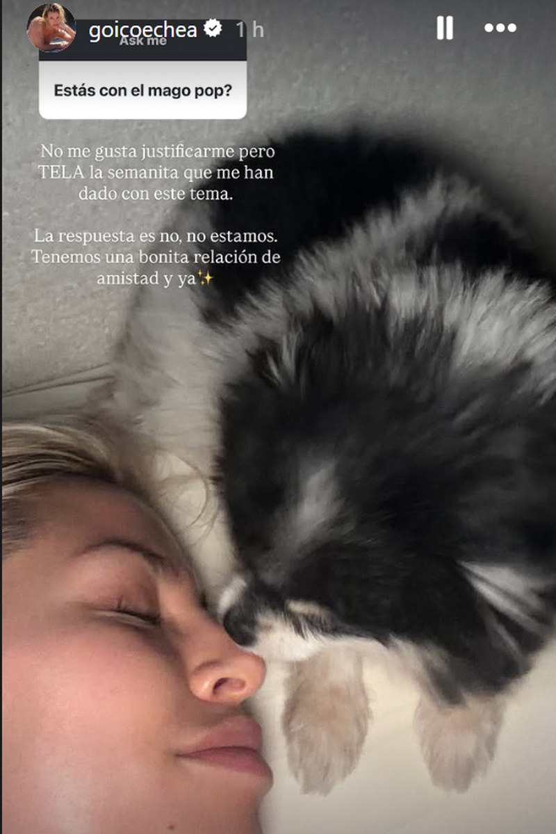 Jessica Goicoechea aclara su relación con El Mago Pop