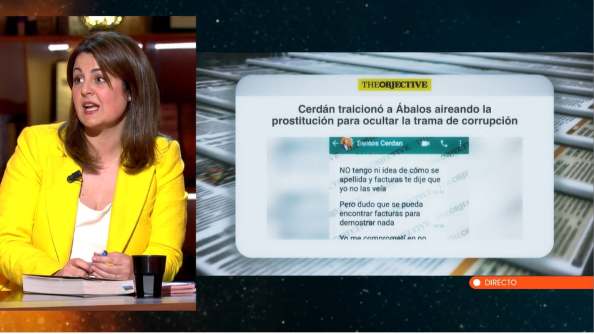 Ketty Garat desvela todos los entresijos de las pruebas documentales dónde Cerdán traicionó a Ábalos