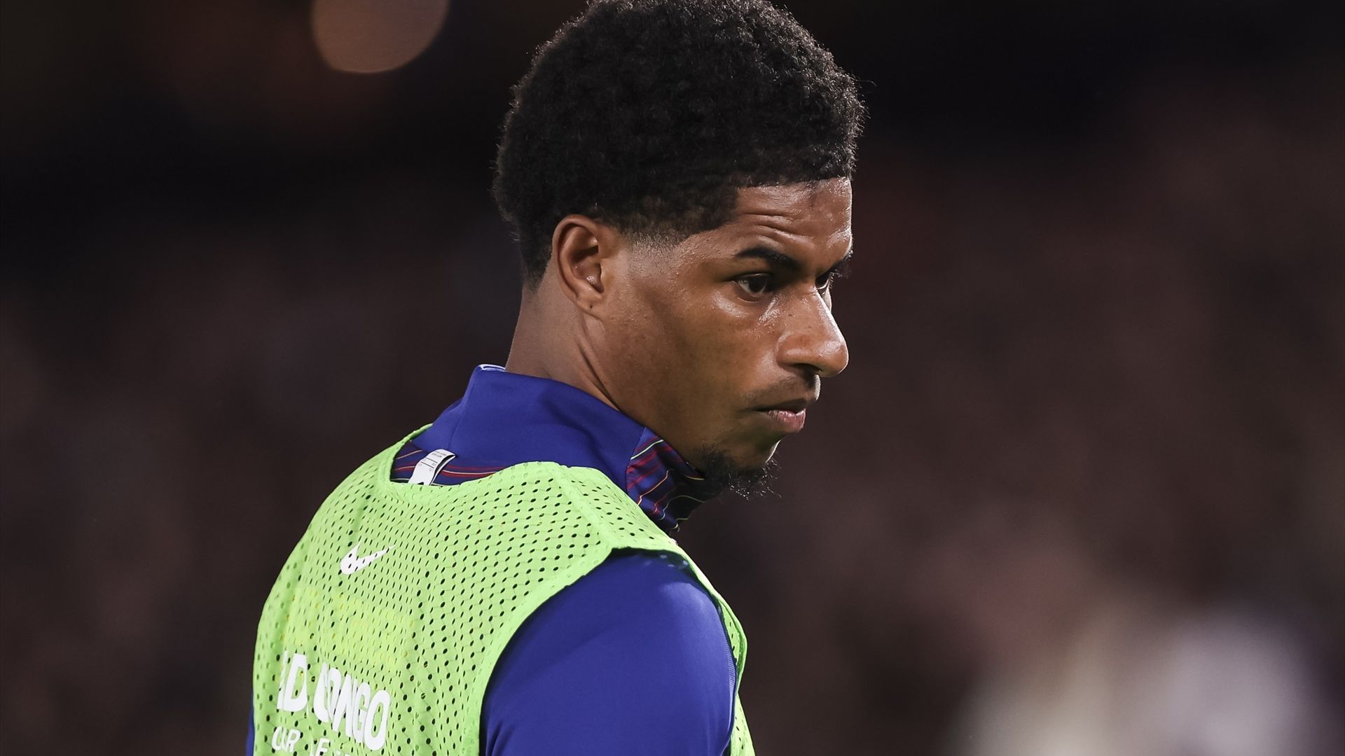 Rashford, en un partido del Barça