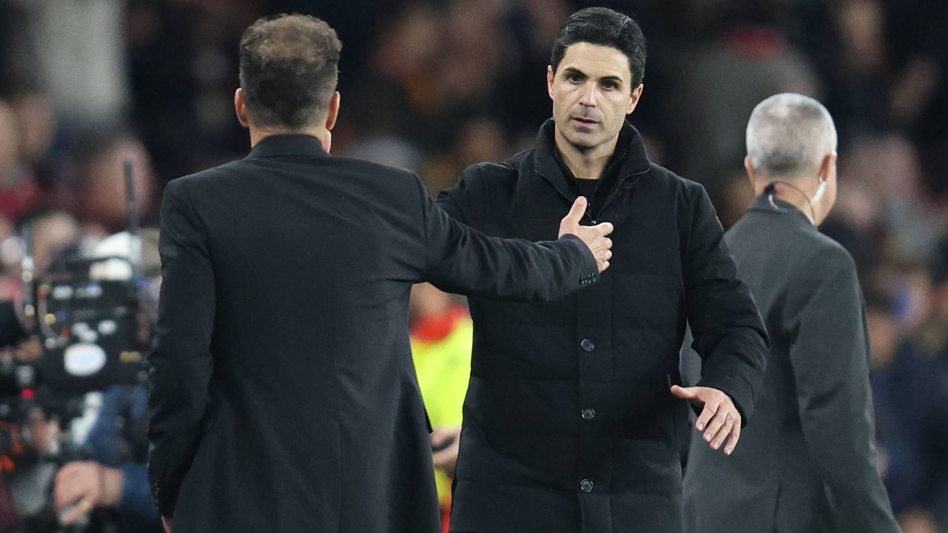 Simeone con Arteta