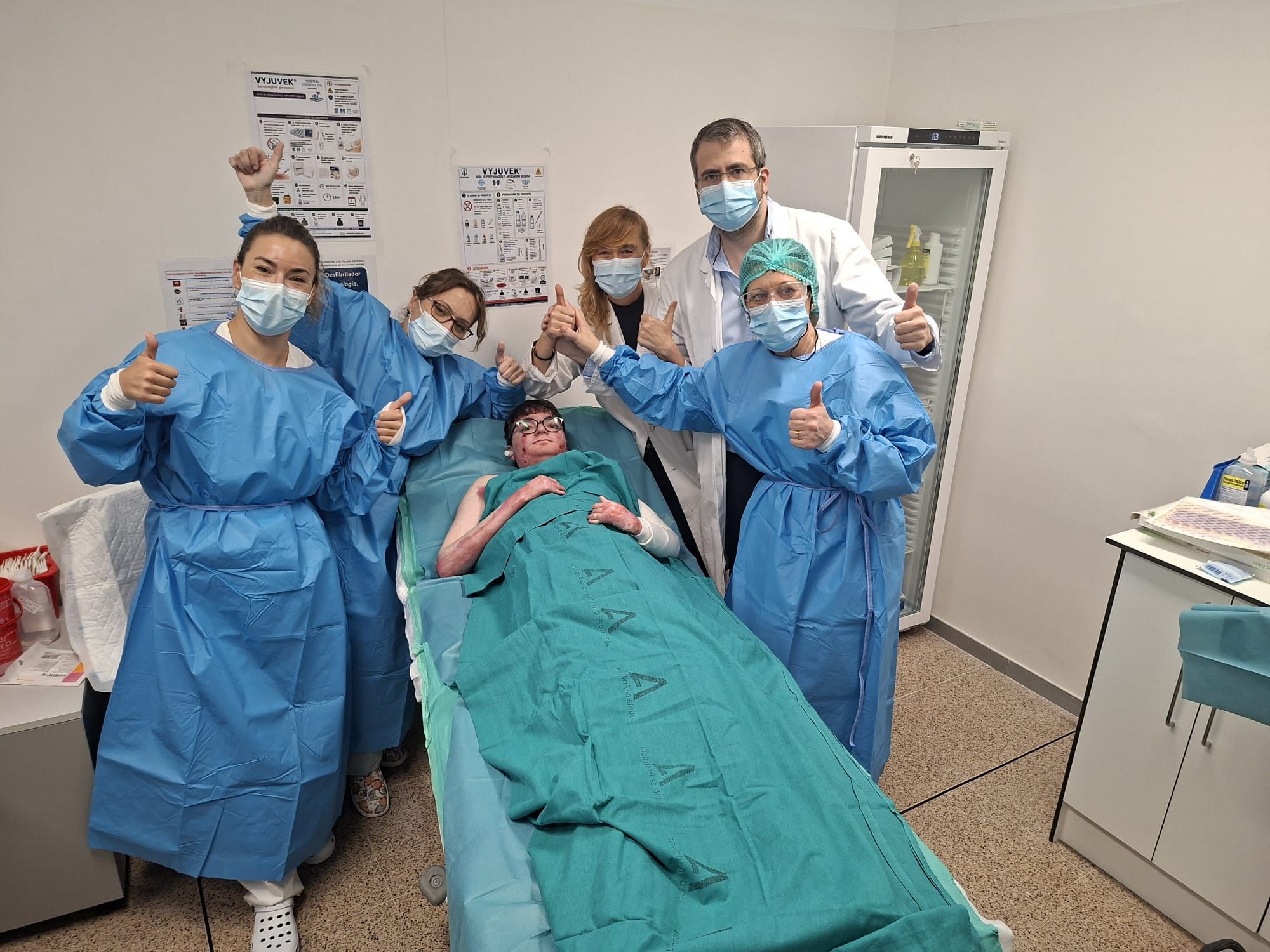 Adrián en el hospital