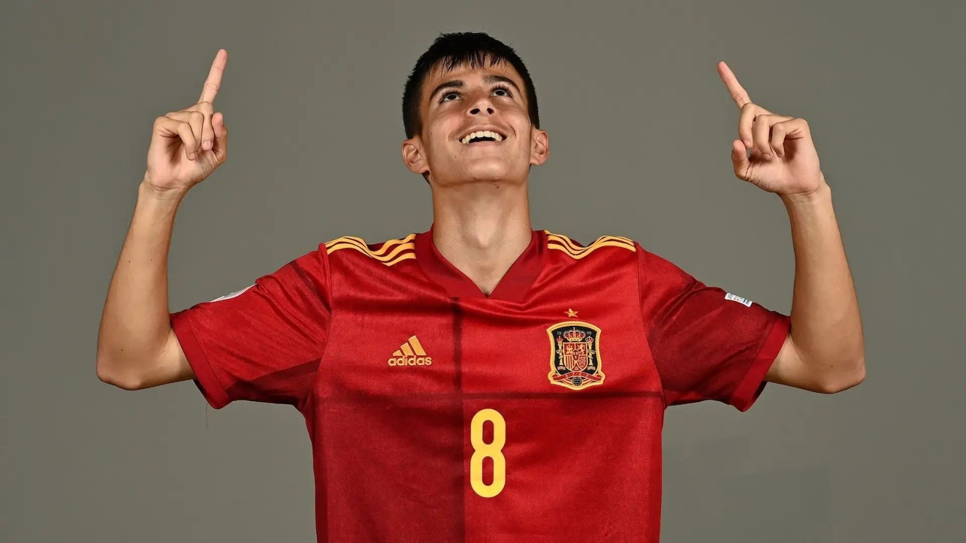 Dani Pérez, con la selección sub20