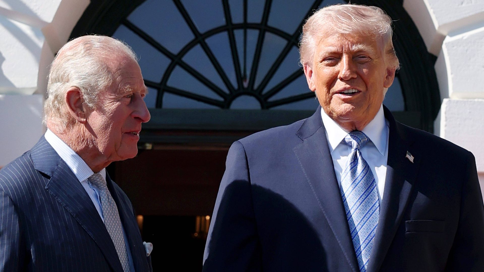 El rey Carlos III y Donald Trump este pasado 27 de abril en Estados Unidos