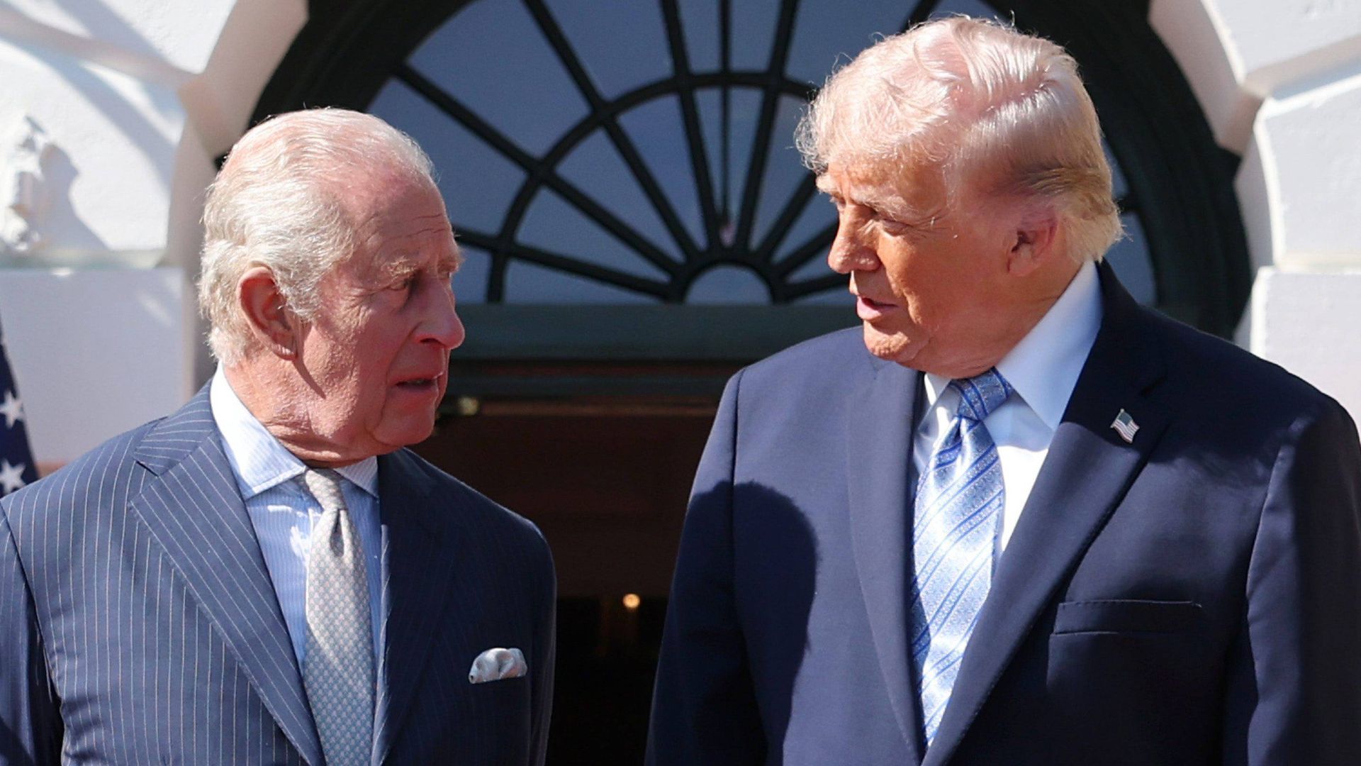 El rey Carlos III y Donald Trump este pasado 27 de abril en Estados Unidos