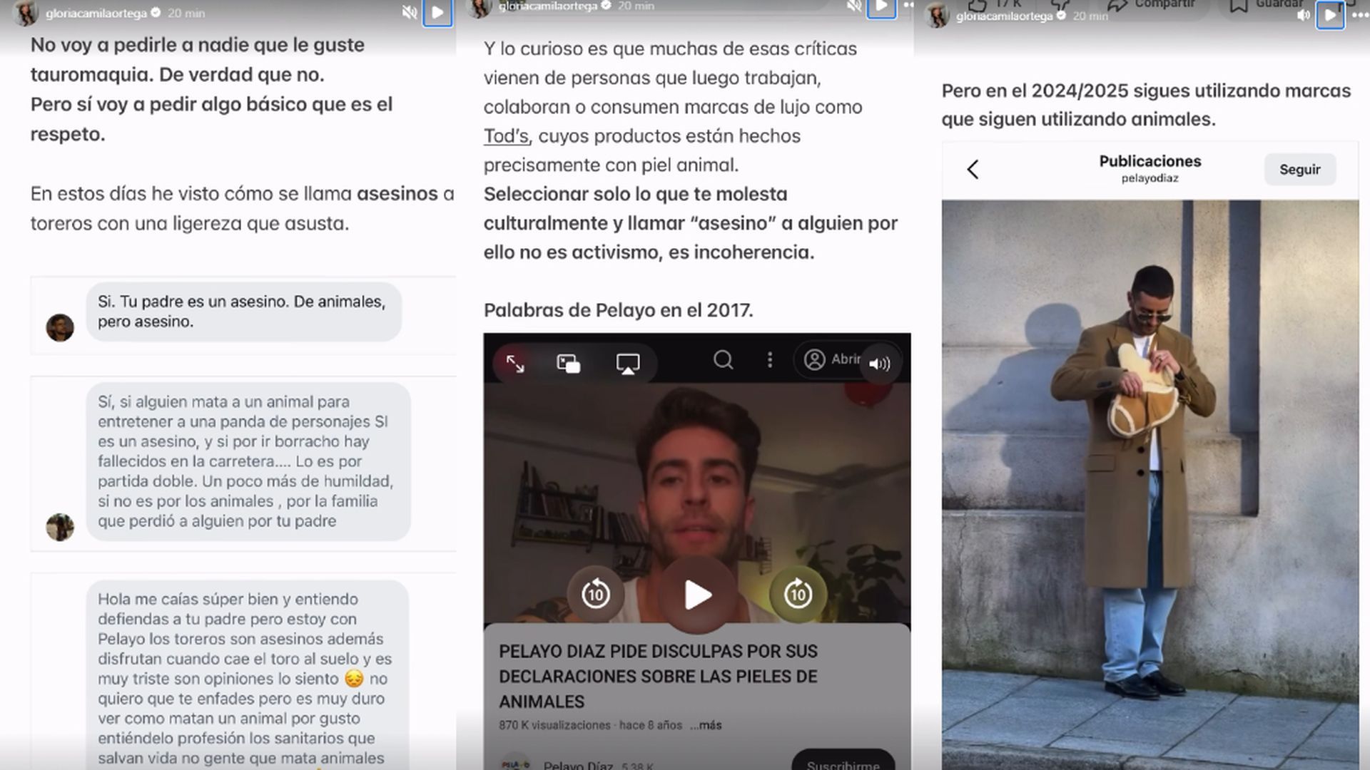 Gloria Camila Ortega contra Pelayo Díaz