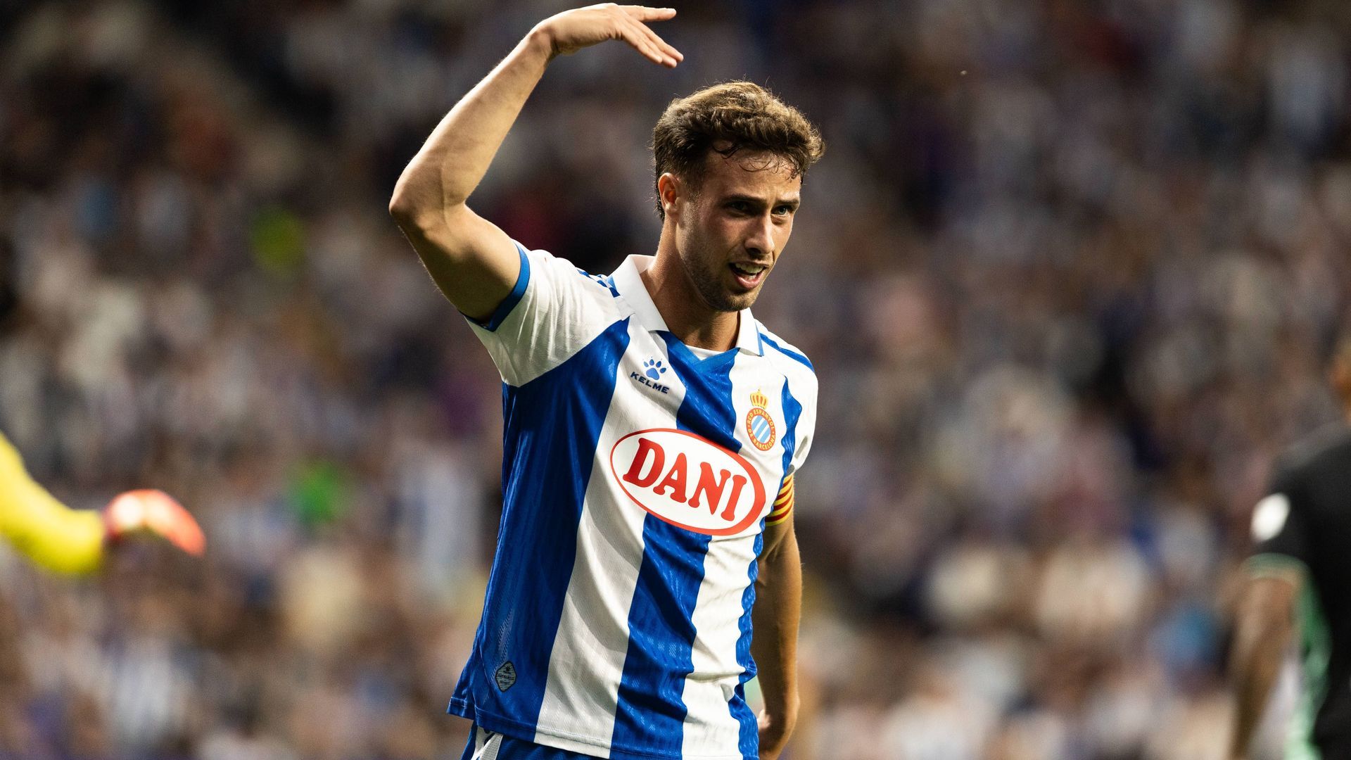 Javi Puado, en un partido con el Espanyol