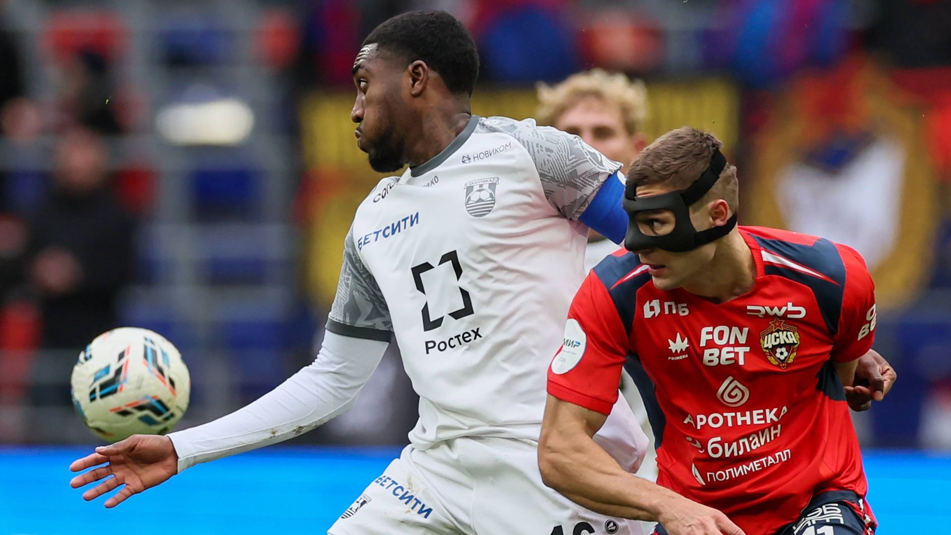 Kevin Andrade, jugando con el Baltika de Kaliningrado