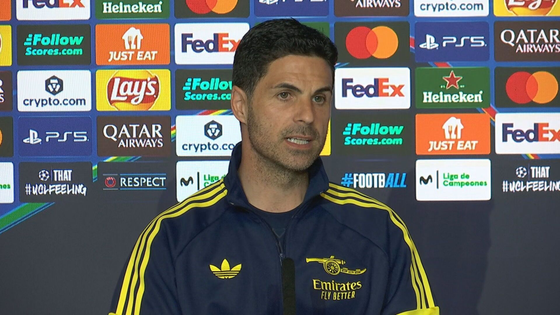 Mikel Arteta, en la previa contra el Atleti
