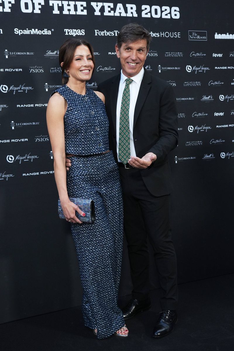 Virginia Troconis y Manuel Díaz 'El Cordob'es, en la gala 'Chef of the Year 2026', organizada por Tapas Magazine