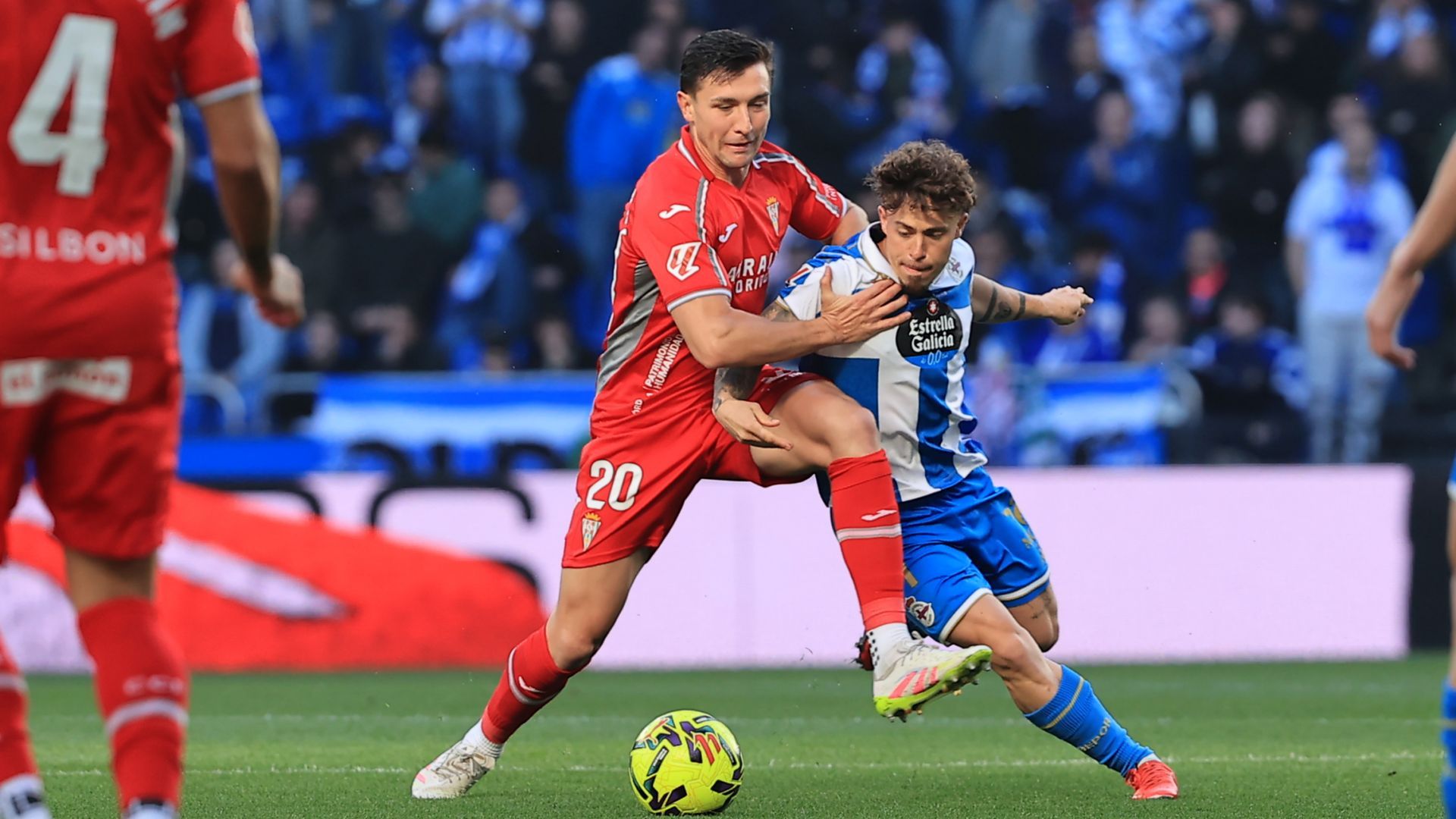 Alberto del Moral, durante un partido con el Córdoba.
