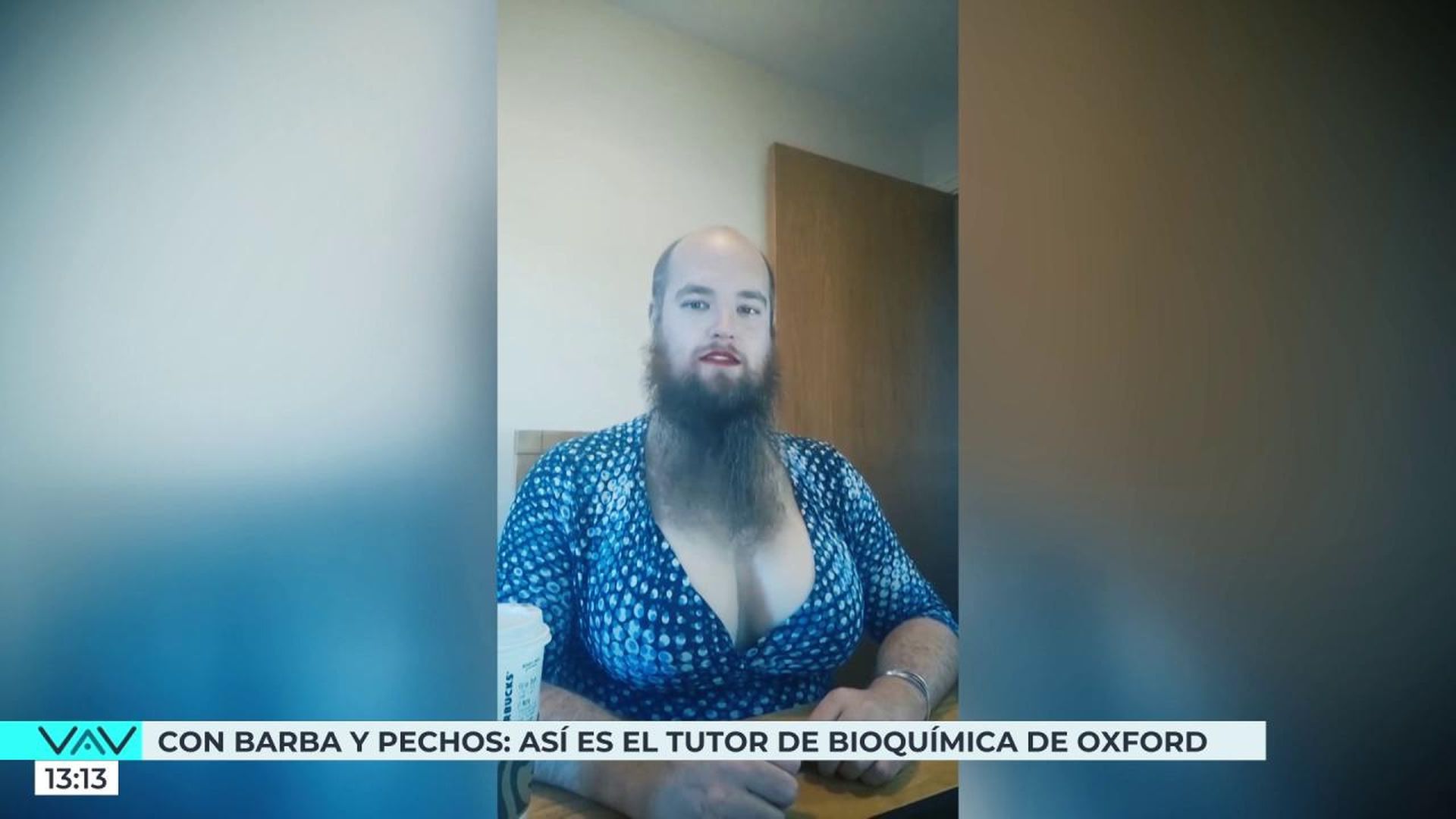 Barba y pechos: Así es Matt Radley, el nuevo tutor de bioquímica en Oxford