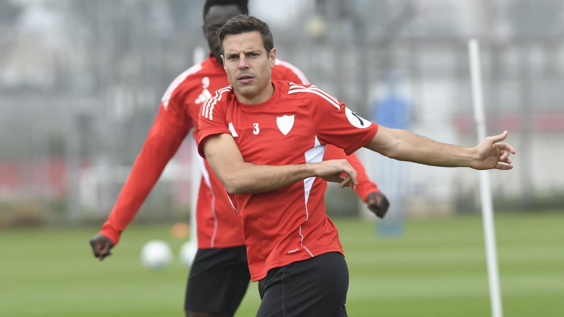 César Azpilicueta, en la sesión del miércoles