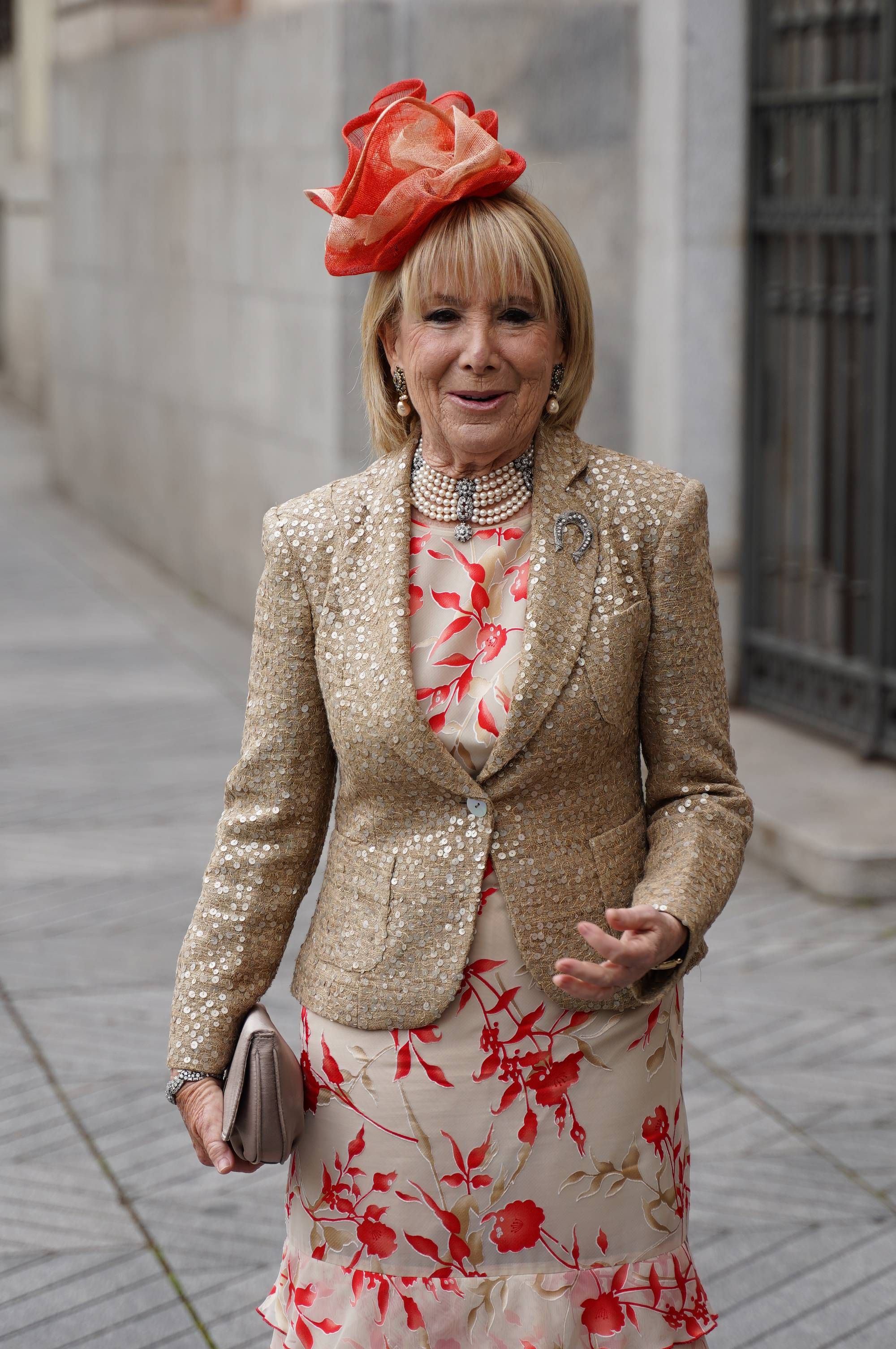 Esperanza Aguirre, en la boda de José Luis Martínez-Almeida