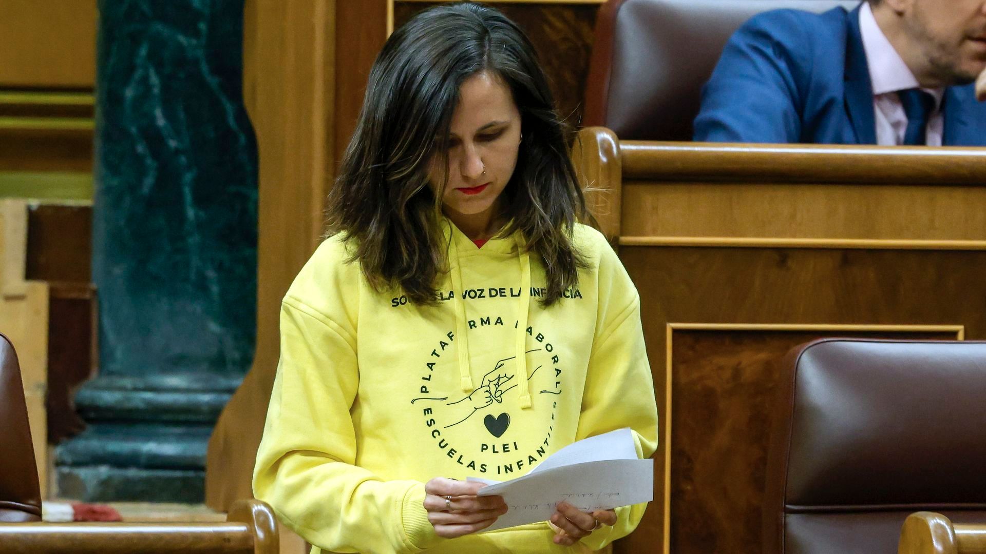Ione Belarra en la sesión de control en el Congreso de este miércoles