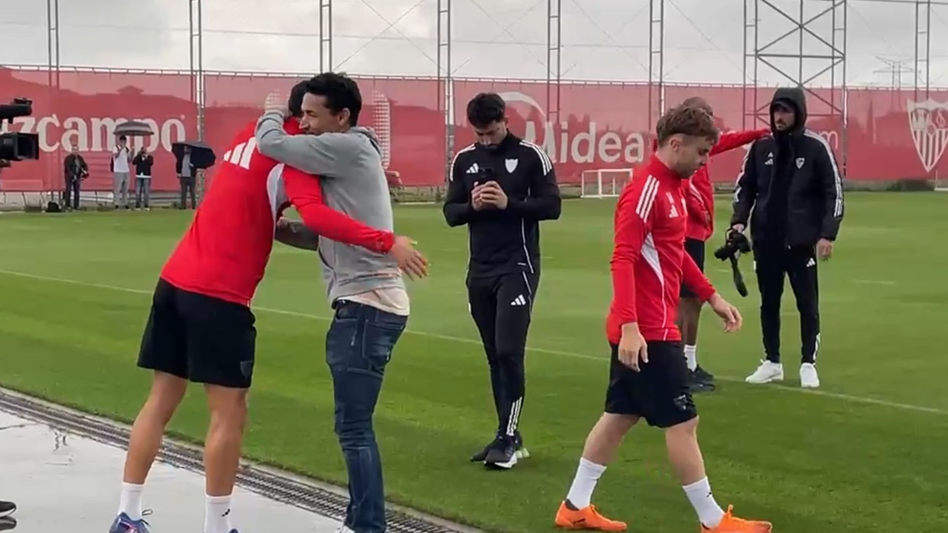 Jesús Navas, en la sesión