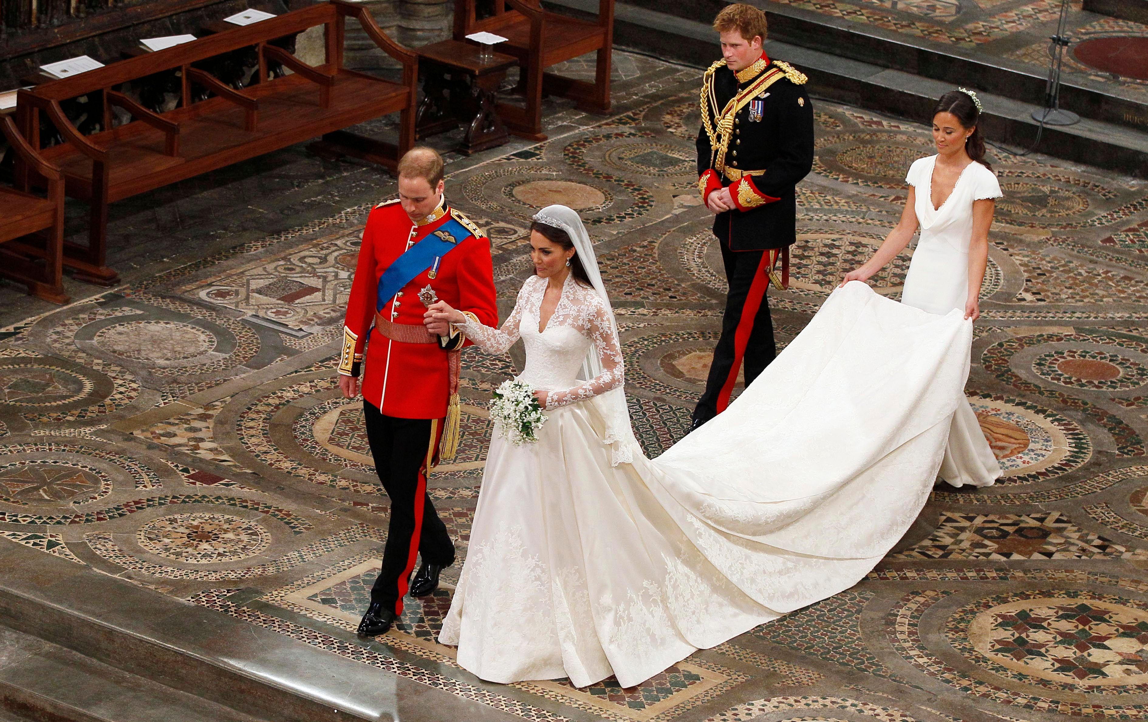 Kate Middleton llegando a la Abadía de Westminster