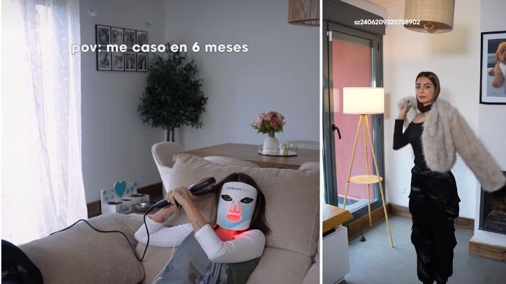 La mesa del comedor está situada detrás del sofá