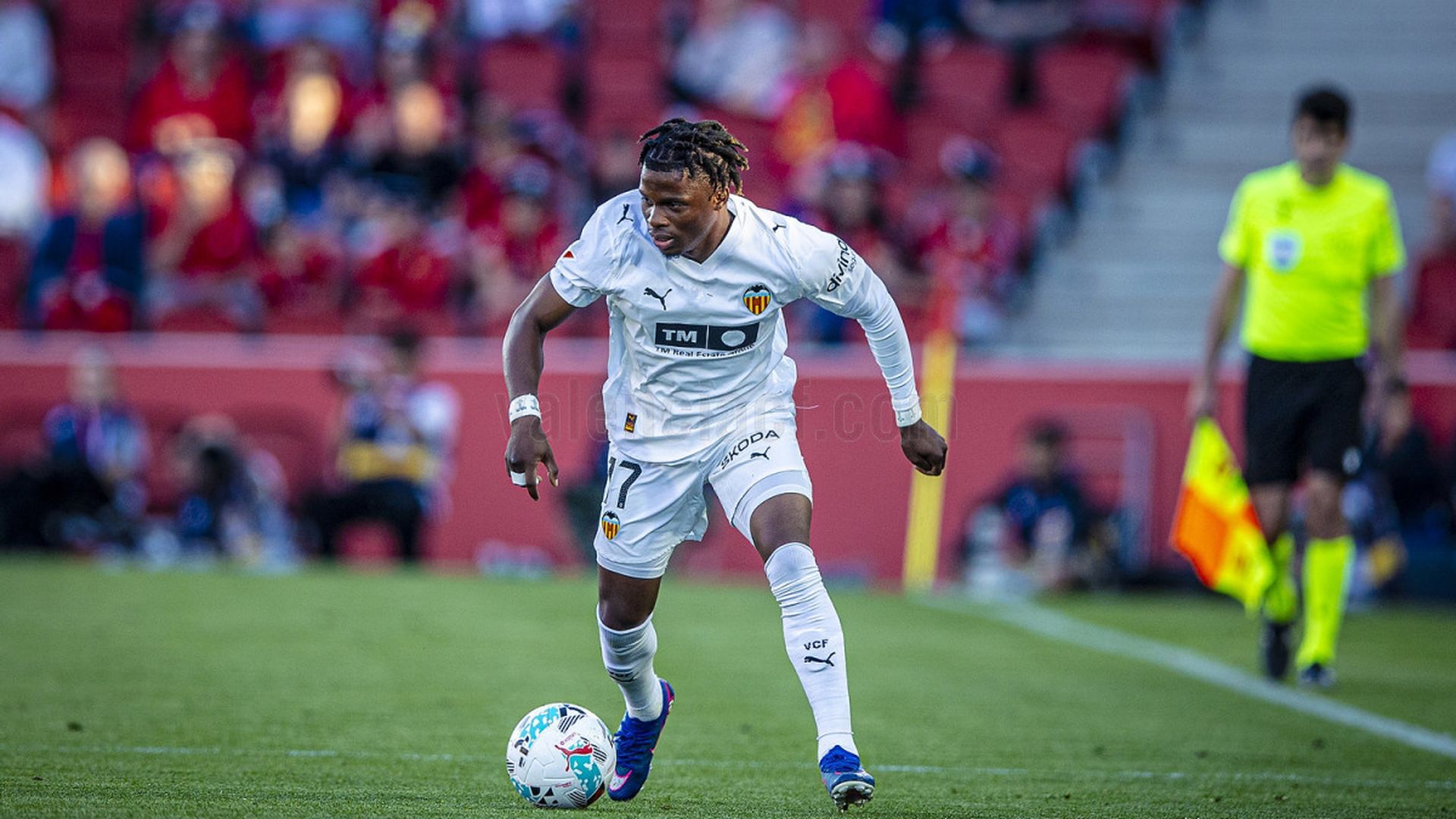 Ramazani, en el el Mallorca - Valencia CF