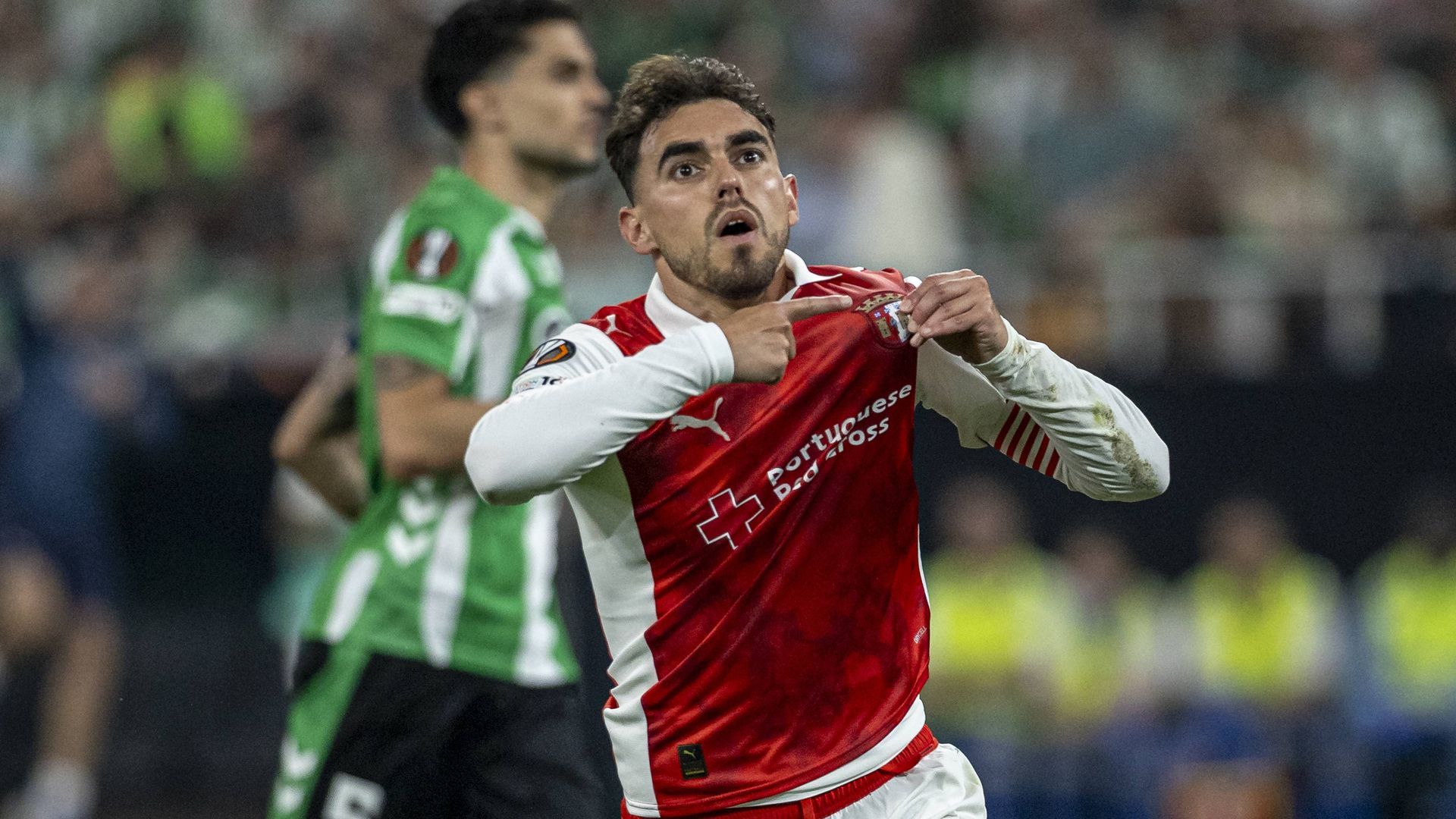 Ricardo Horta, en la eliminatoria ante el Betis
