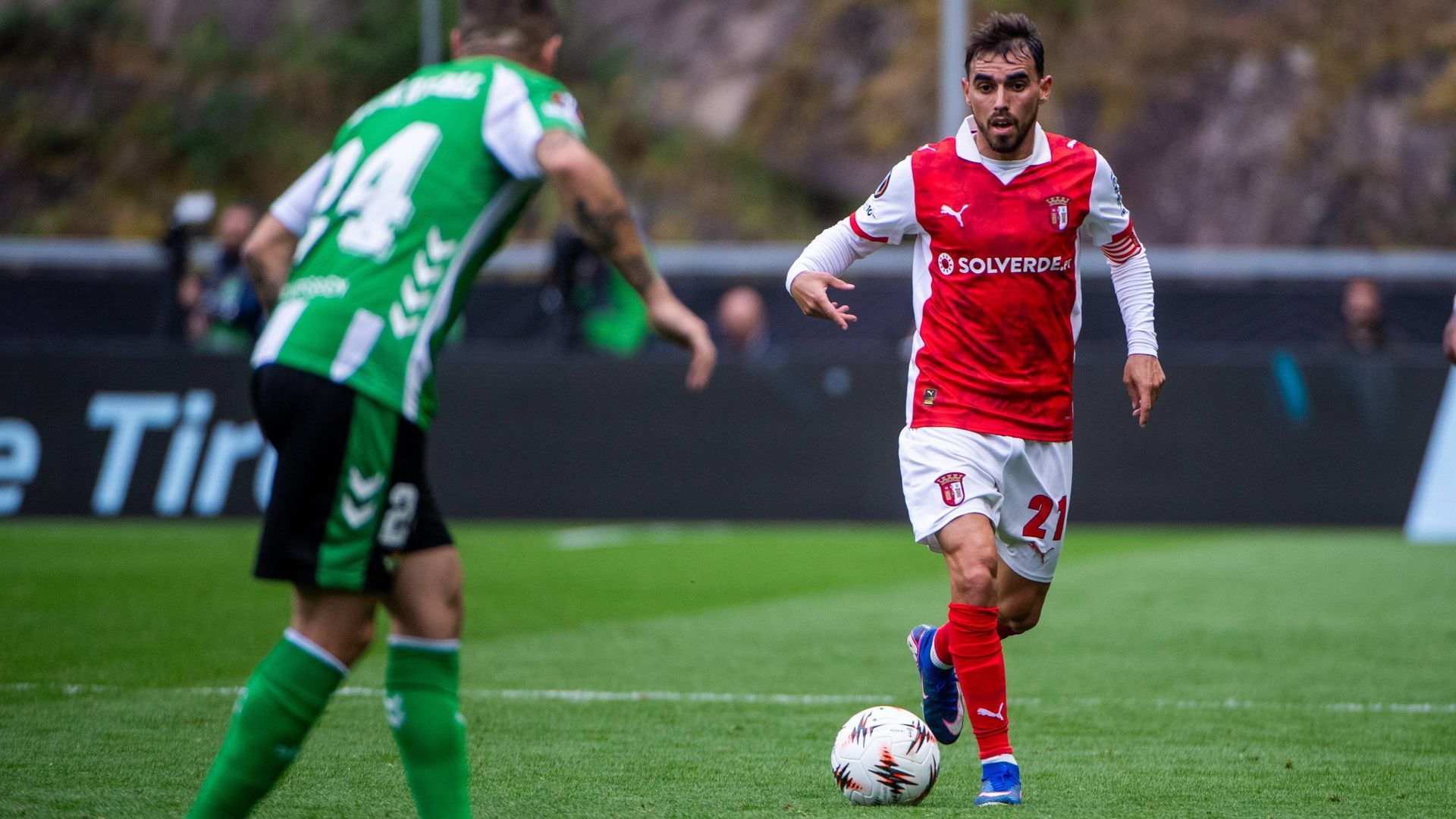 Ricardo Horta, en la eliminatoria ante el Betis