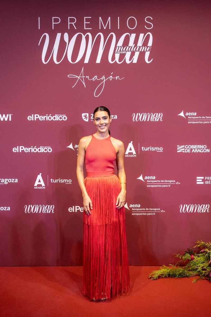 Anna Ferrer Padilla, con su look en los 'I Premios Woman Aragón'