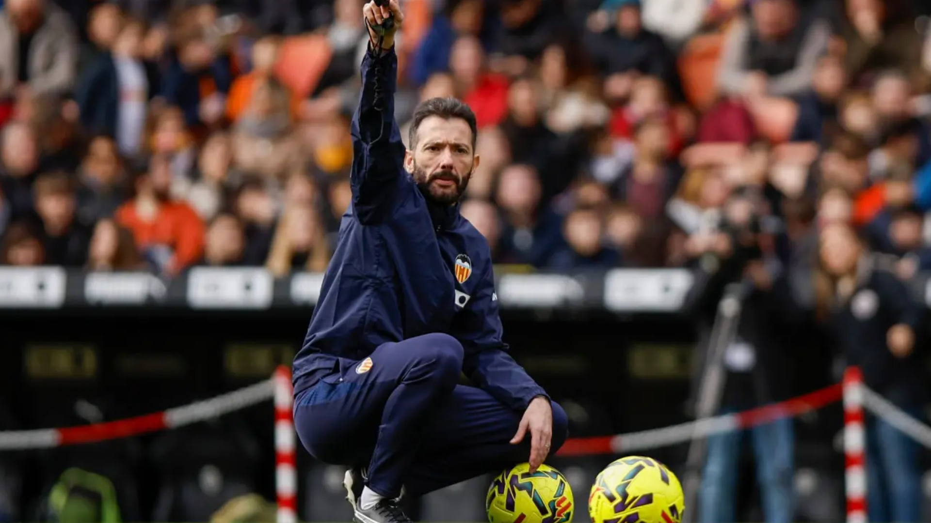 Carlos Corberán en Mestalla
